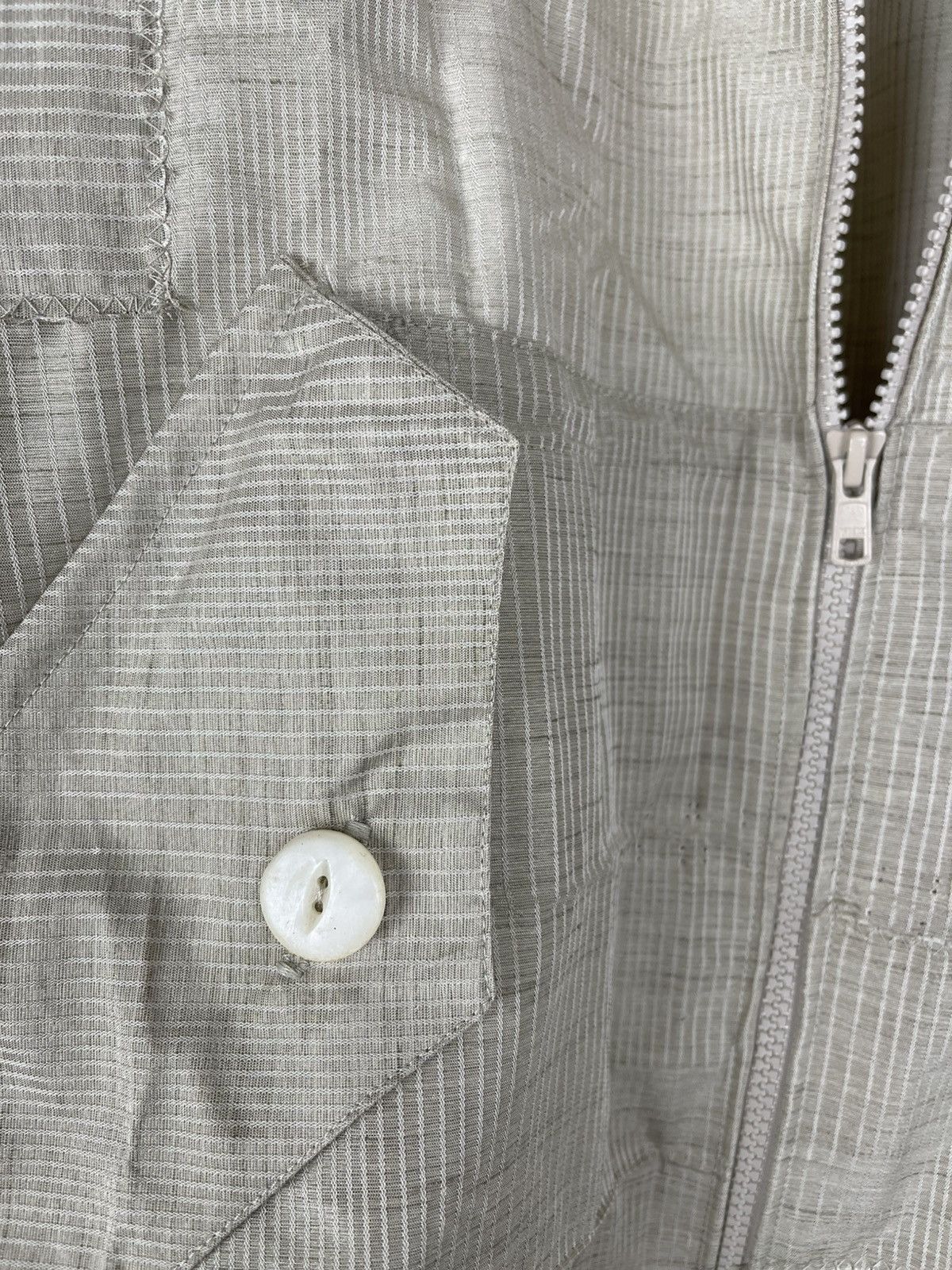 Chorley Oversized pin stripe herrington bomber jacket shell buttons Size US L / EU 52-54 / 3 - 6 Thumbnail