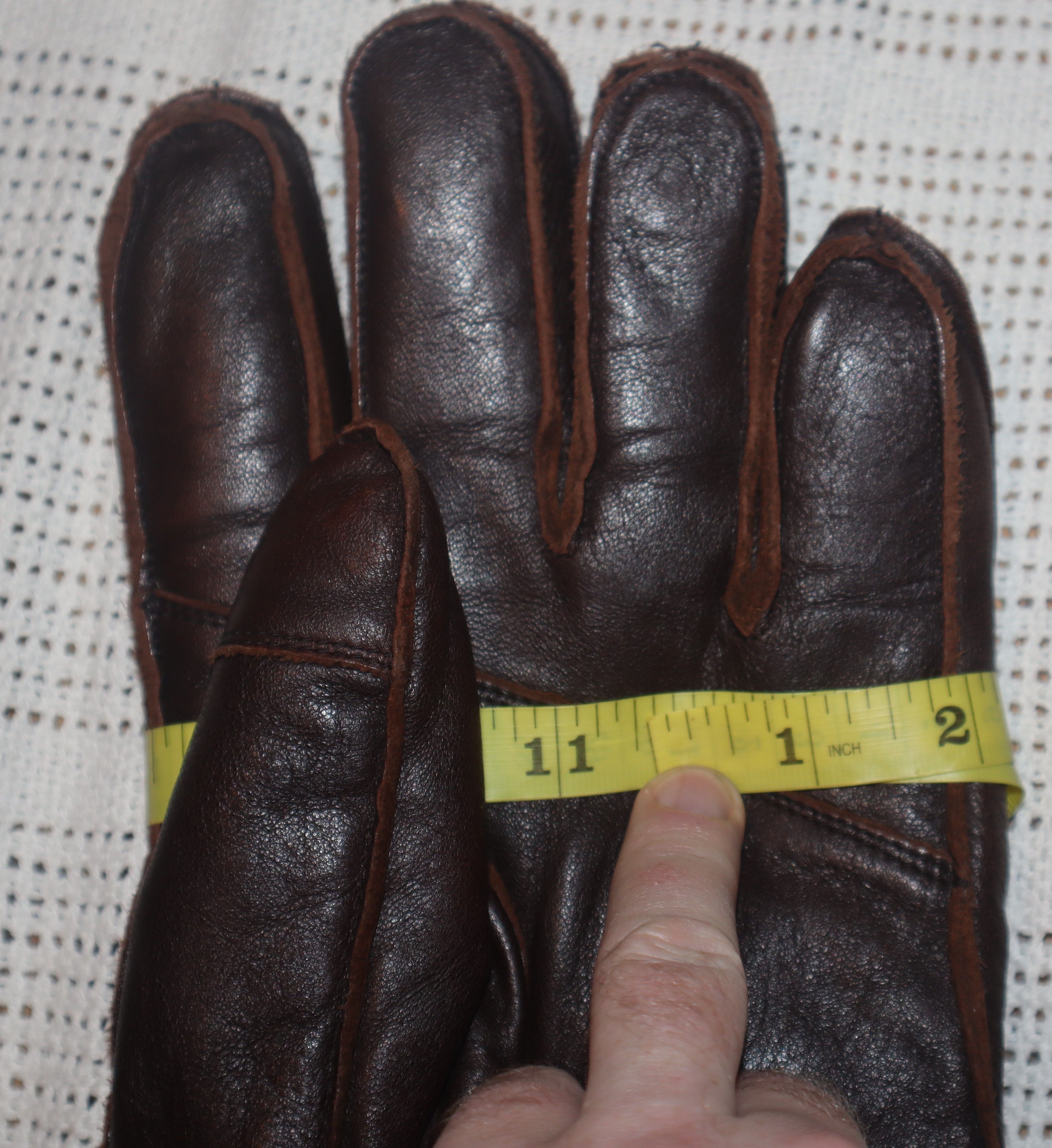 Hestra Elk Leather lambsfur lining Size 46 - 1 Thumbnail