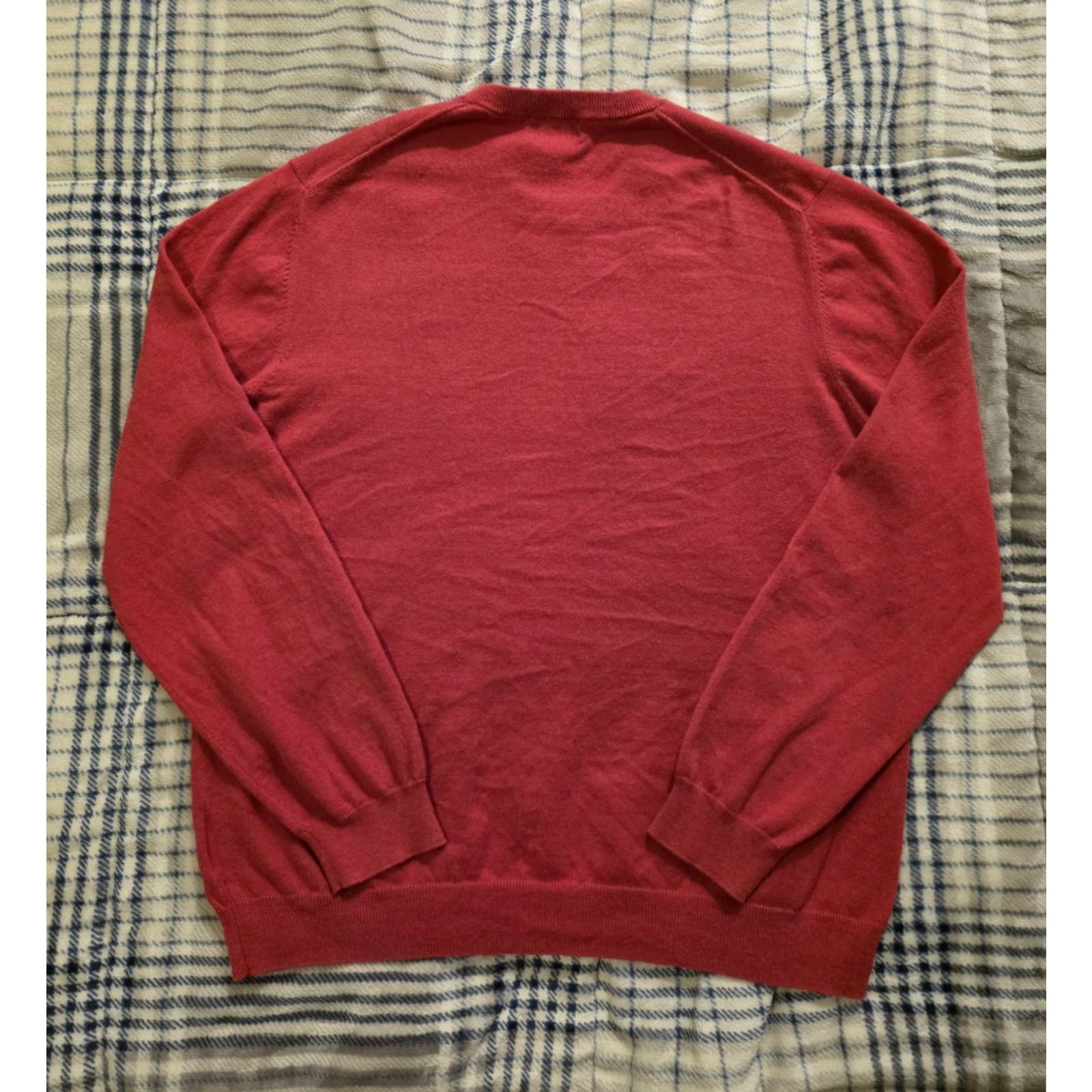 Brooks Brothers Brooks Brothers Sweater Crewneck Red Men's Size L Regular Cashmere Cotton Knit Pullover Logo Classic Preppy EUC Size US L / EU 52-54 / 3 - 3 Thumbnail