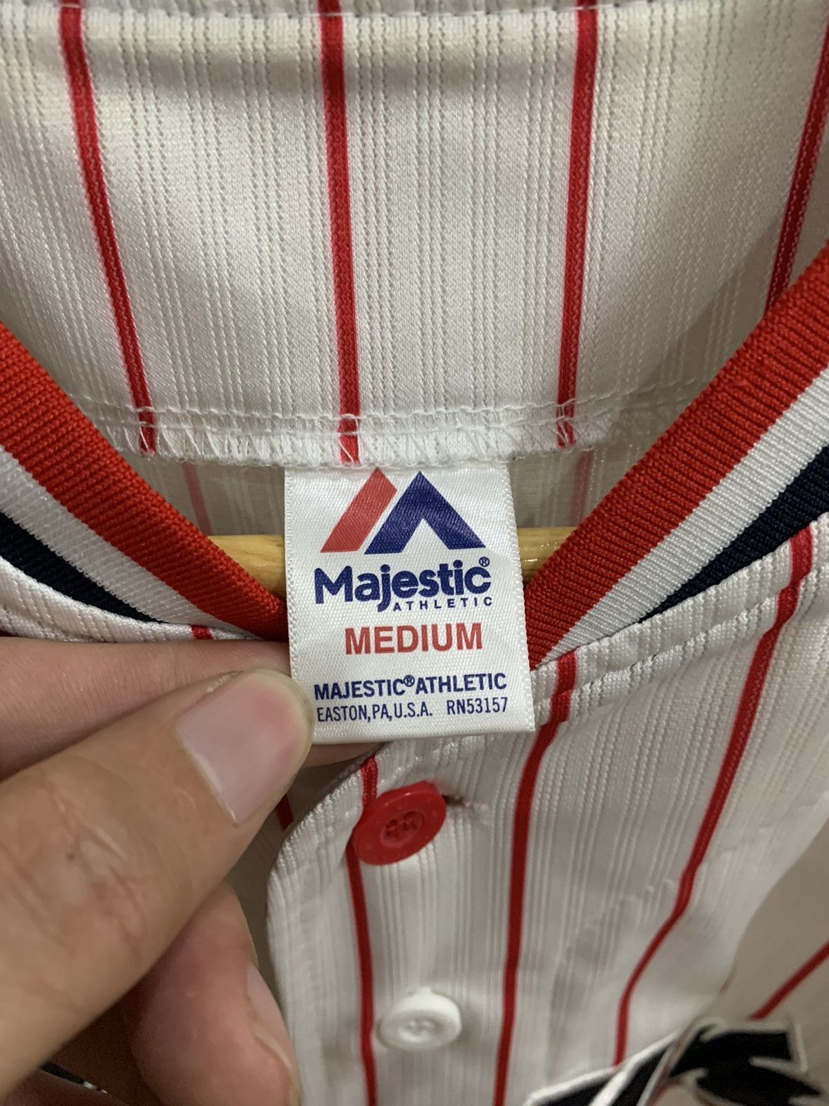 MLB × Majestic Swallows Nagaoka Baseball Jersey Size US S / EU 44-46 / 1 - 4 Thumbnail
