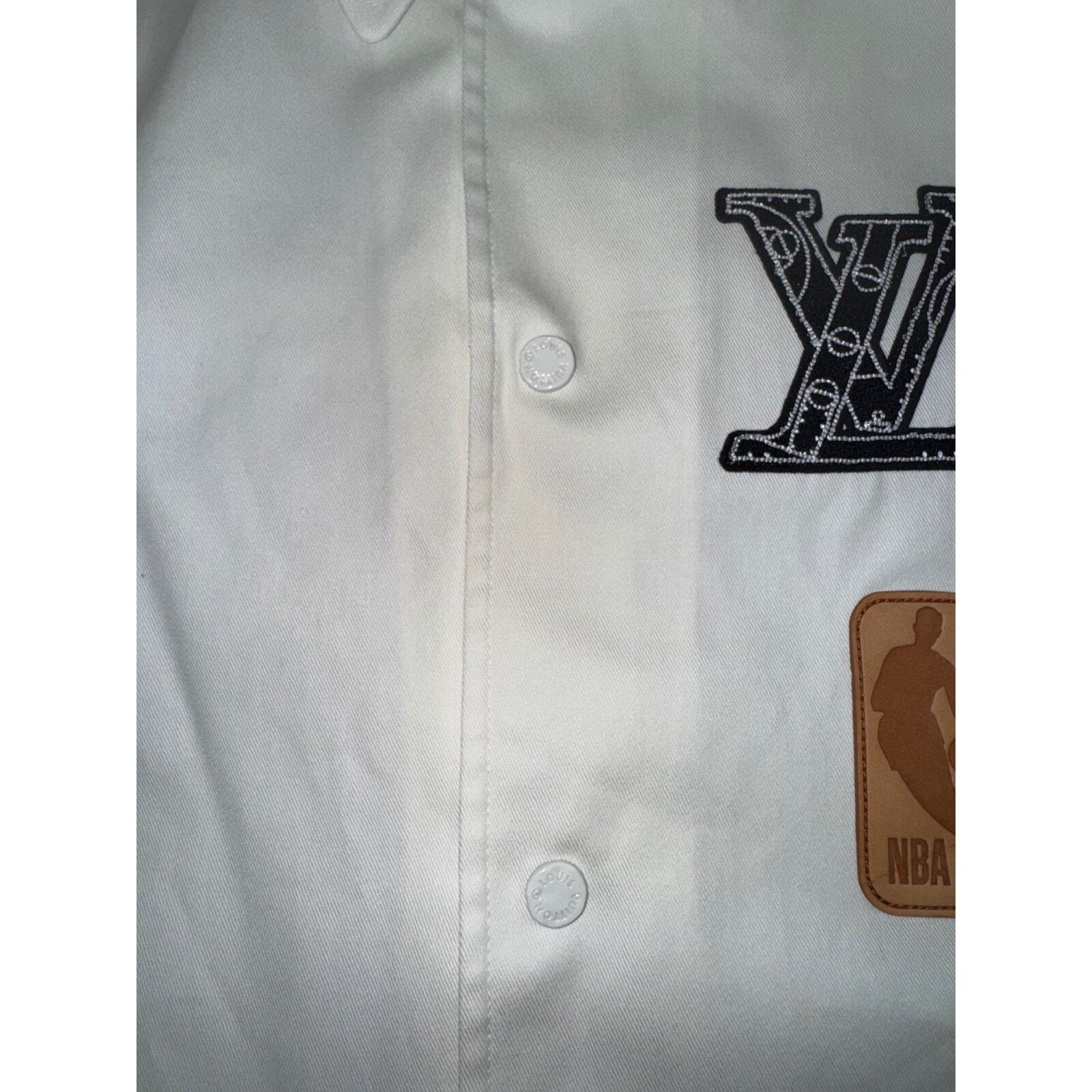 Louis Vuitton Louis Vuitton LV NBA Basketball SS Shirt Short Sleeve Button Size US L / EU 52-54 / 3 - 6 Thumbnail