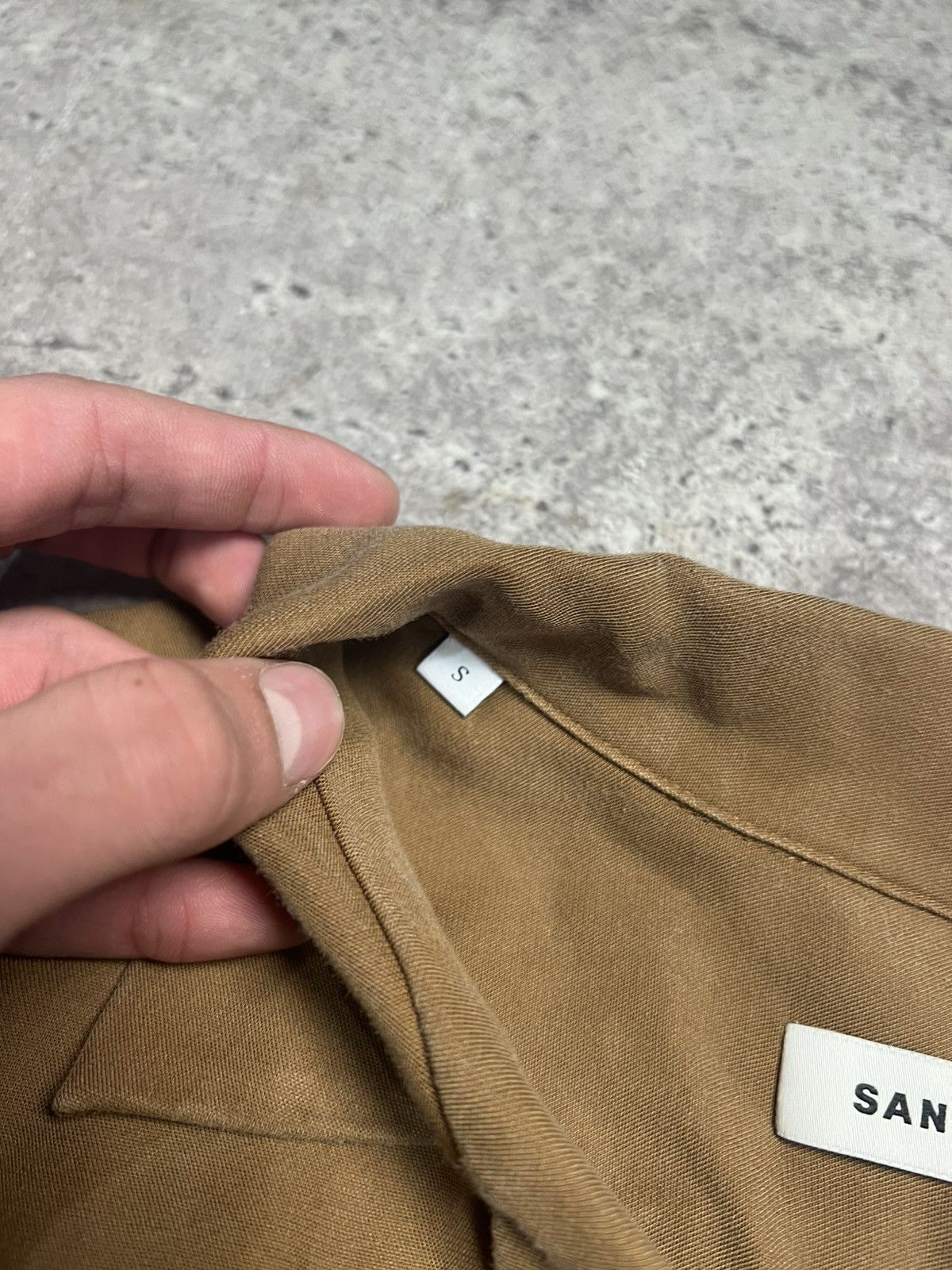 Sandro Sandro Stefano Shirt Camel Size US S / EU 44-46 / 1 - 7 Thumbnail