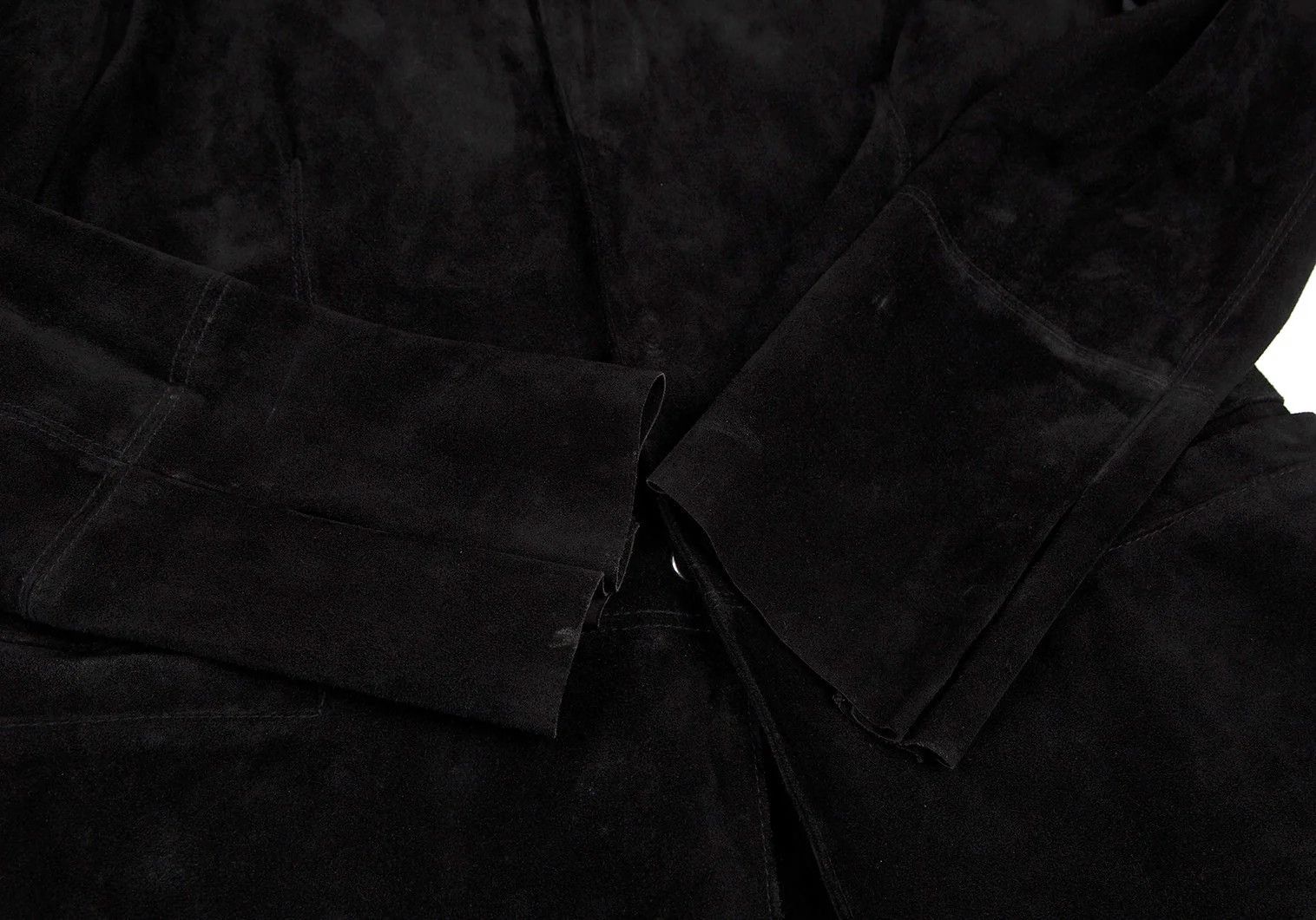 Jean Paul Gaultier Suede Snap Button Jacket in Black, Size 48 Size US M / EU 48-50 / 2 - 7 Thumbnail