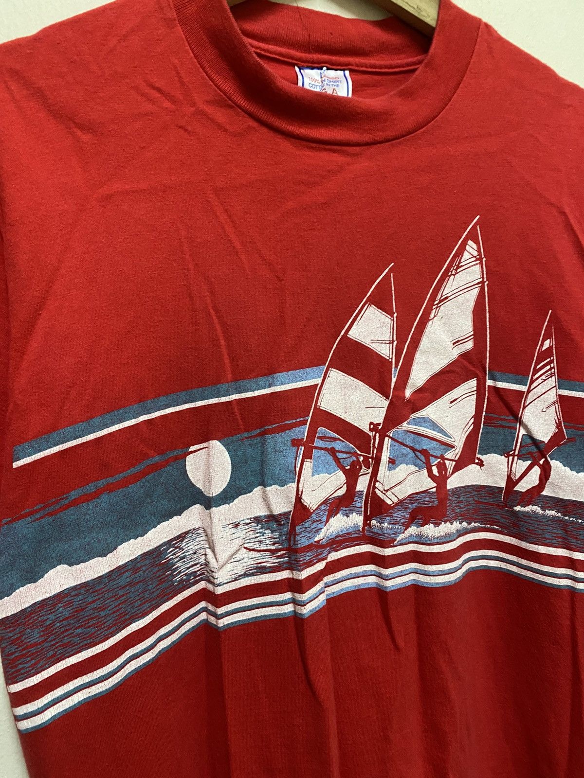 Vintage Vintage 86 Hawaii tee Yacht front, back and single Stich Size US M / EU 48-50 / 2 - 3 Thumbnail