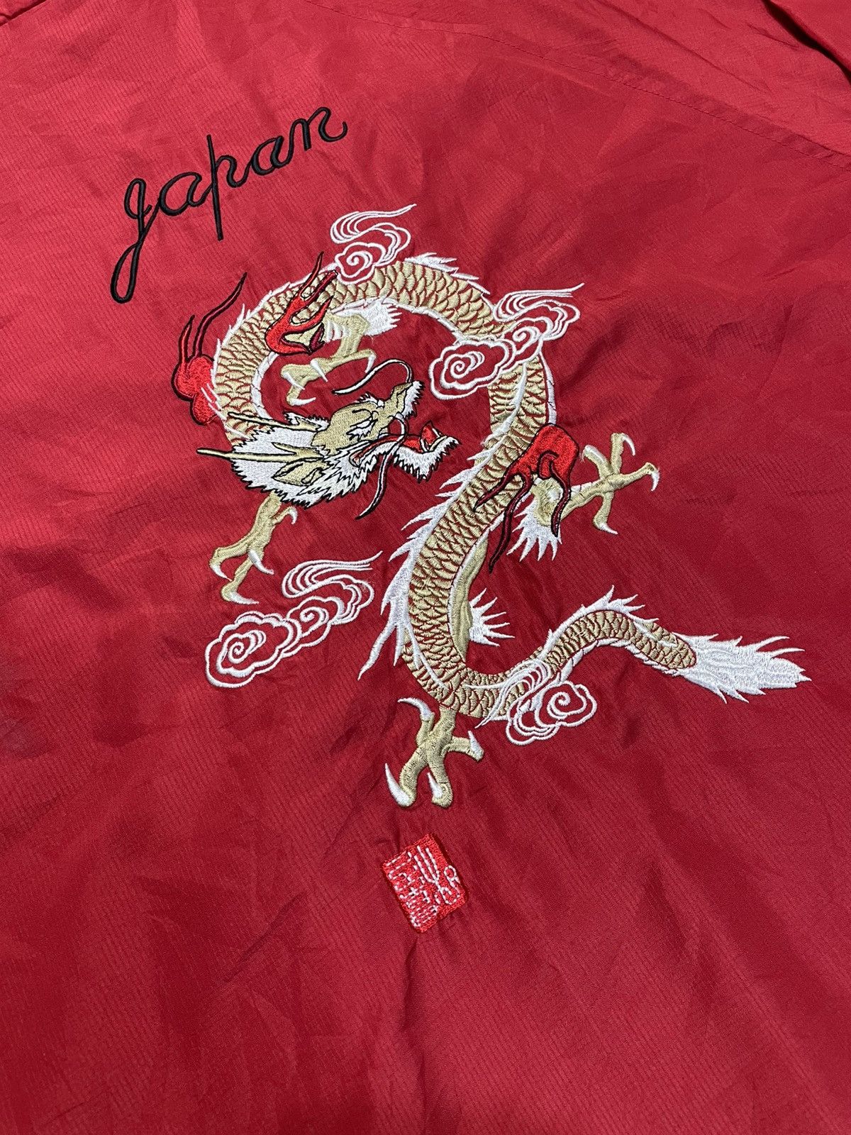 Japanese Brand Sukajan Dragon Embroidered Light Jacket Size US M / EU 48-50 / 2 - 3 Thumbnail