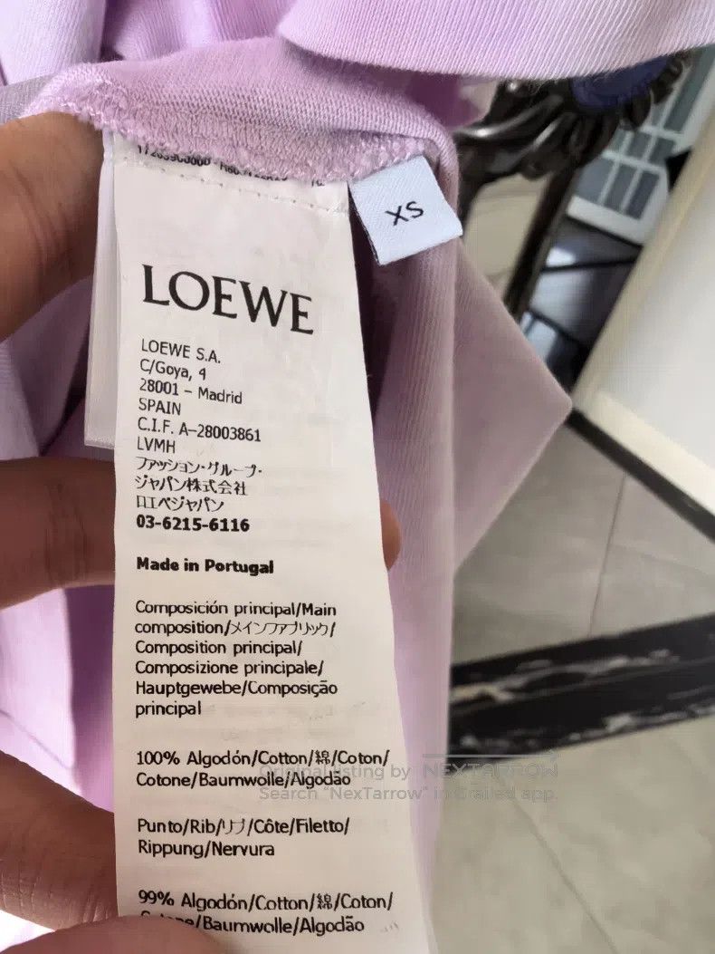 Loewe Loewe Short-sleeved unisex top, with a logo on the back Size XS / US 0-2 / IT 36-38 - 4 Thumbnail