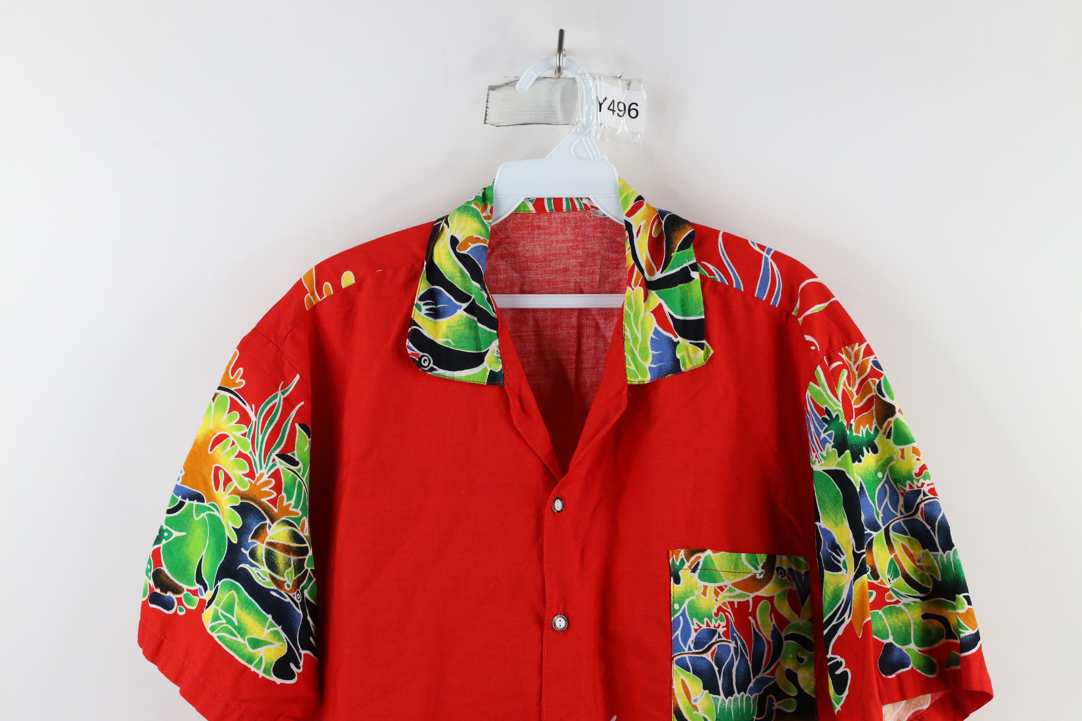 Vintage Vintage 90s Streetwear Hawaiian Short Sleeve Button Shirt Size US L / EU 52-54 / 3 - 2 Thumbnail