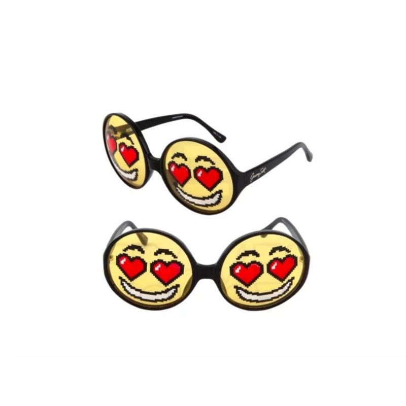 Linda Farrow LINDA FARROW JEREMY SCOTT Red Smiley Emoticon Sunglasses Size ONE SIZE - 1 Thumbnail
