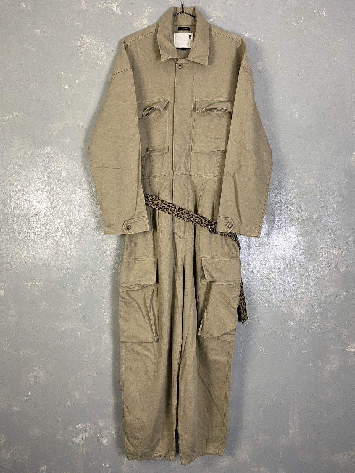 R13 R13 Leopard Belt Cargo Coveralls Size M / US 6-8 / IT 42-44 - 1 Thumbnail