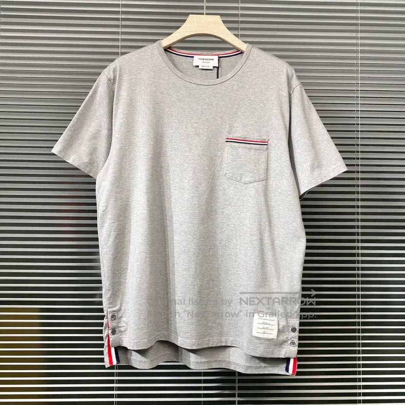 Thom Browne Thom Browne Grey Short-Sleeve T-Shirt Size US XXL / EU 58 / 5 - 1 Thumbnail