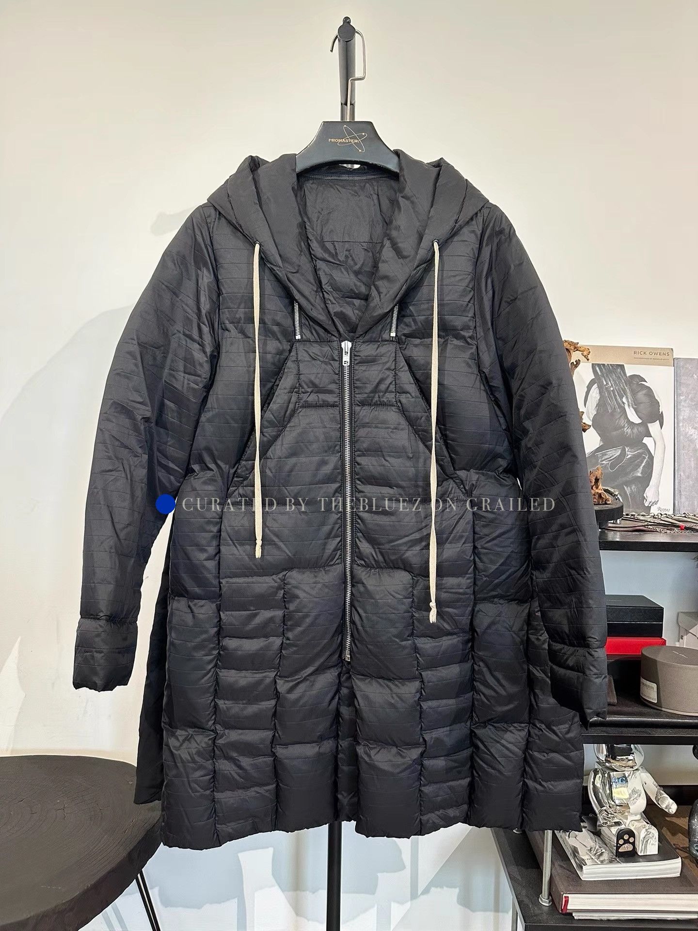 Rick Owens Hooded Mid-length Cotton Coat Size US M / EU 48-50 / 2 - 1 Thumbnail