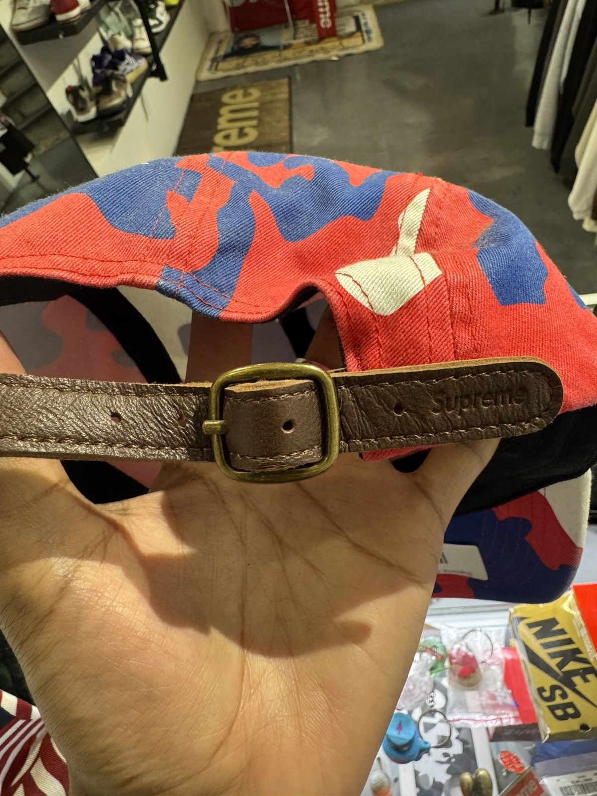 Supreme Supreme Washed Chino Twill Camp Cap Red Blue Flags Size ONE SIZE - 3 Thumbnail