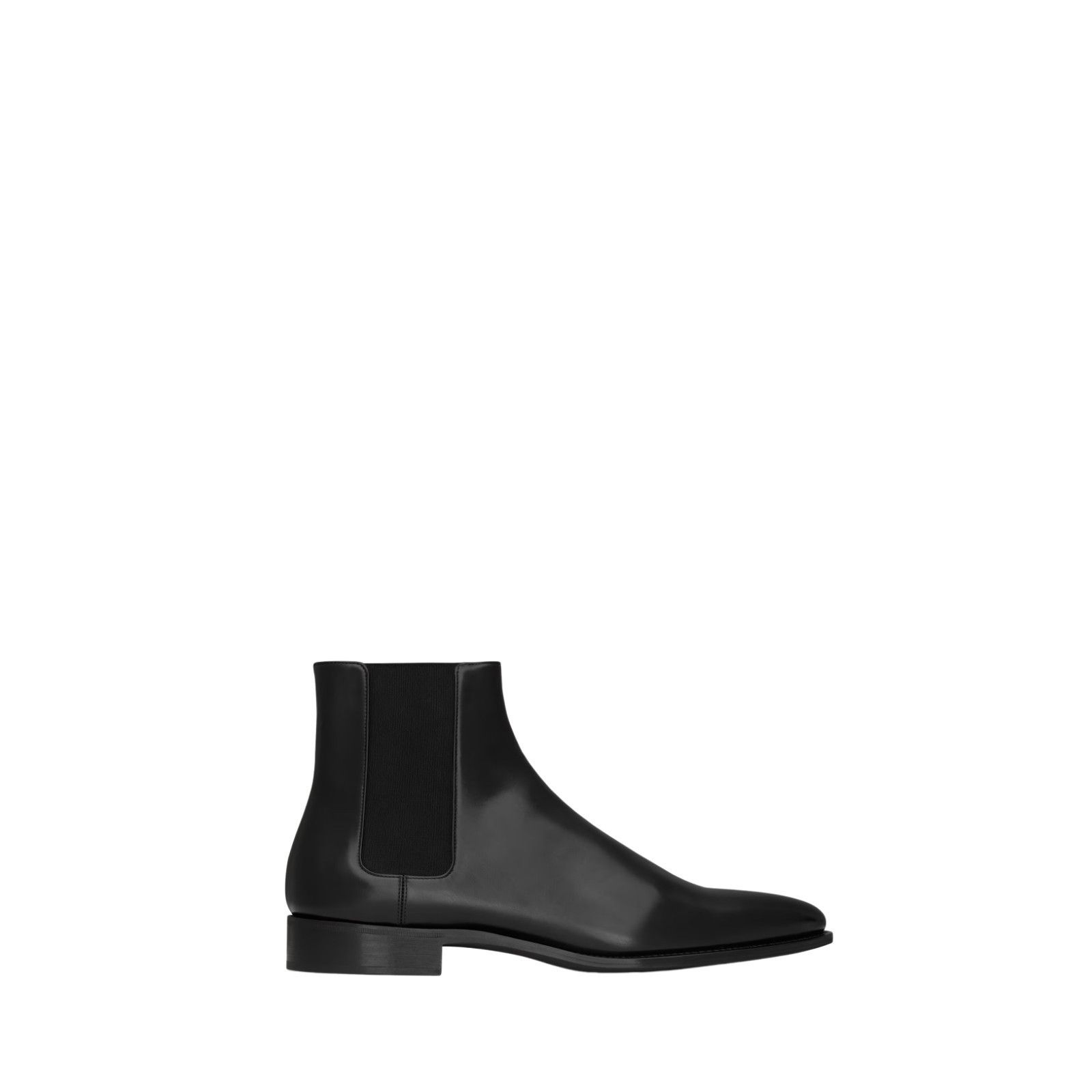 SAINT LAURENT Adrien $1700 Black Leather CHelsea Boots New &