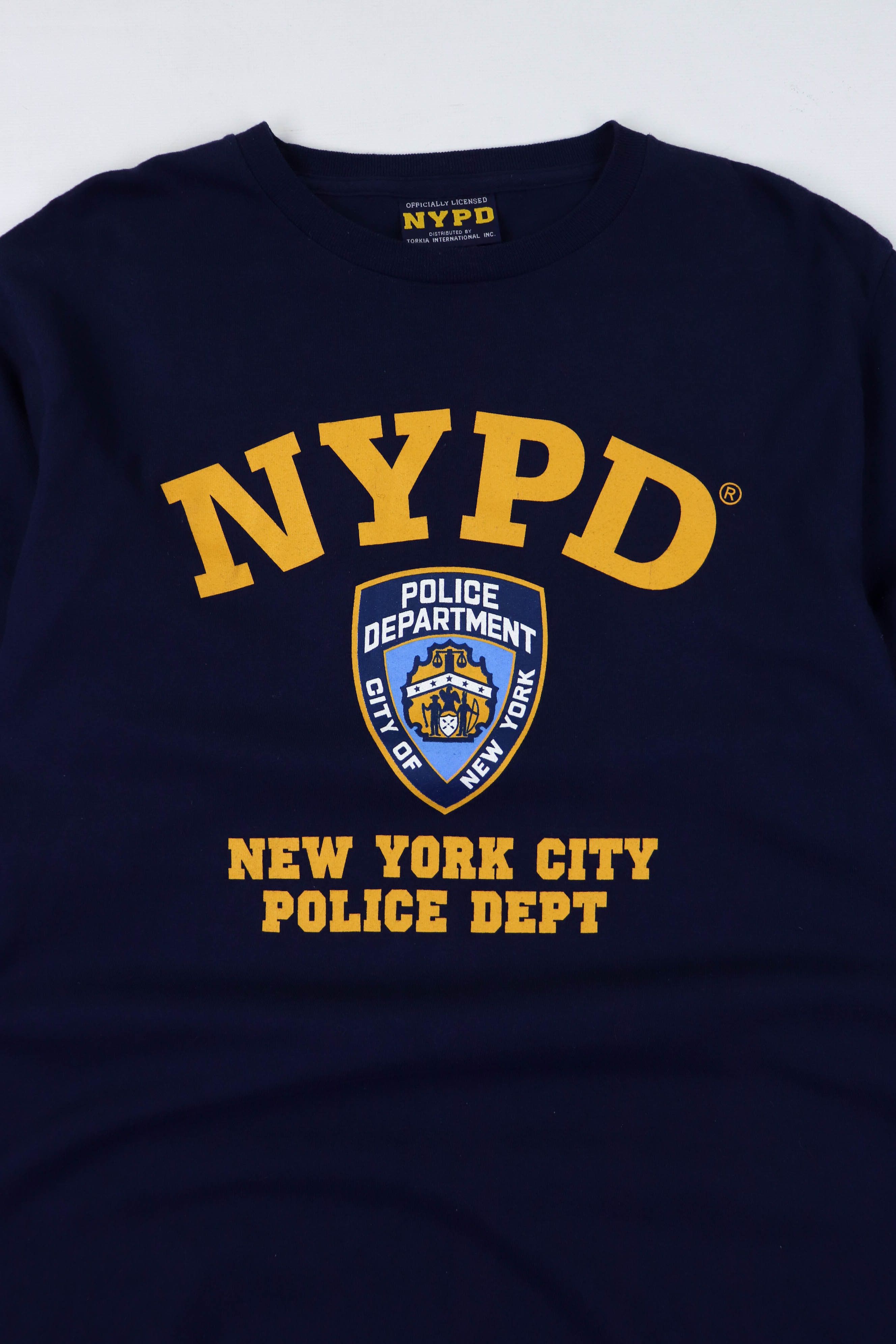Vintage 00s Vintage NYPD Big Logo Navy Blue Long Sleeve Size US M / EU 48-50 / 2 - 3 Thumbnail