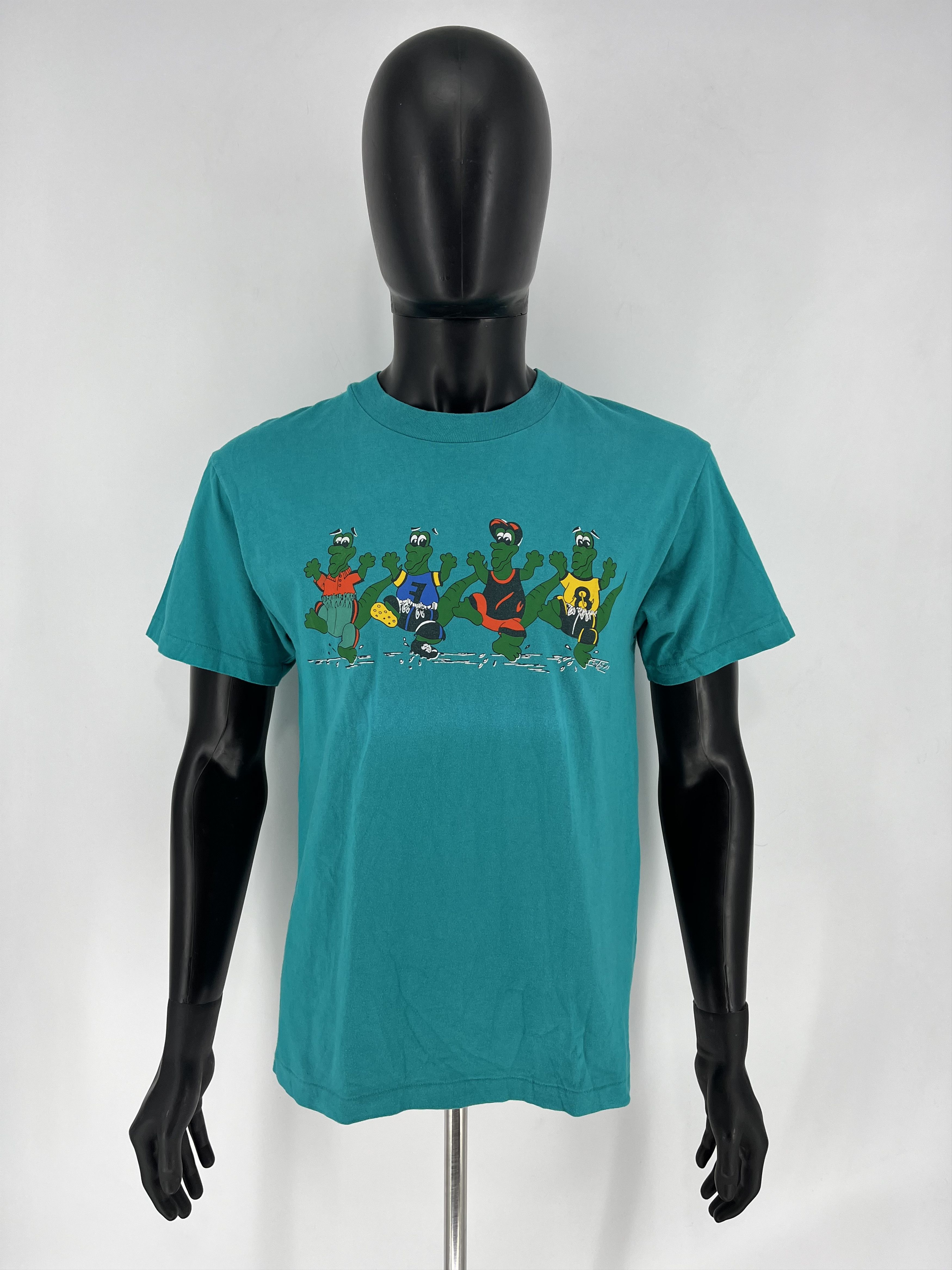 Vintage Vintage Croc T Shirt Mens 90s 80s Art Museum Made in USA Size US M / EU 48-50 / 2 - 3 Thumbnail