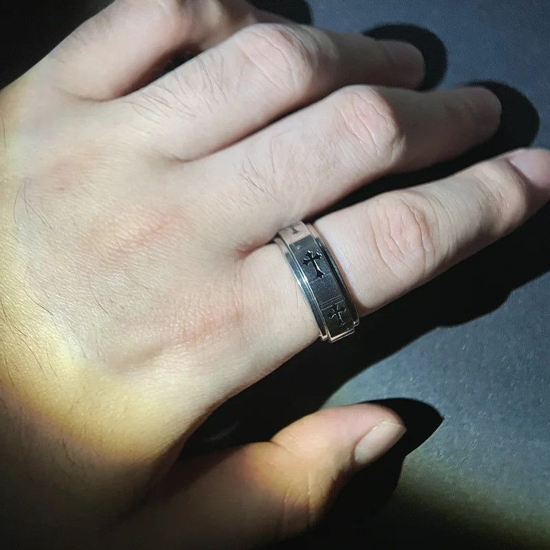 Other Rotatable Metal Cross Ring Size ONE SIZE - 2 Thumbnail