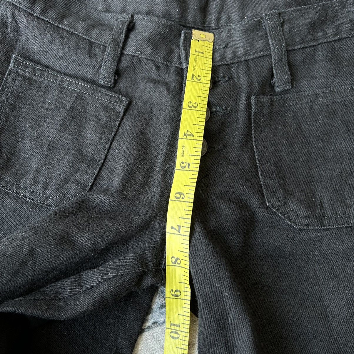 If Six Was Nine Super Flared Button Punk Jeans Size US 28 / EU 44 - 19 Thumbnail