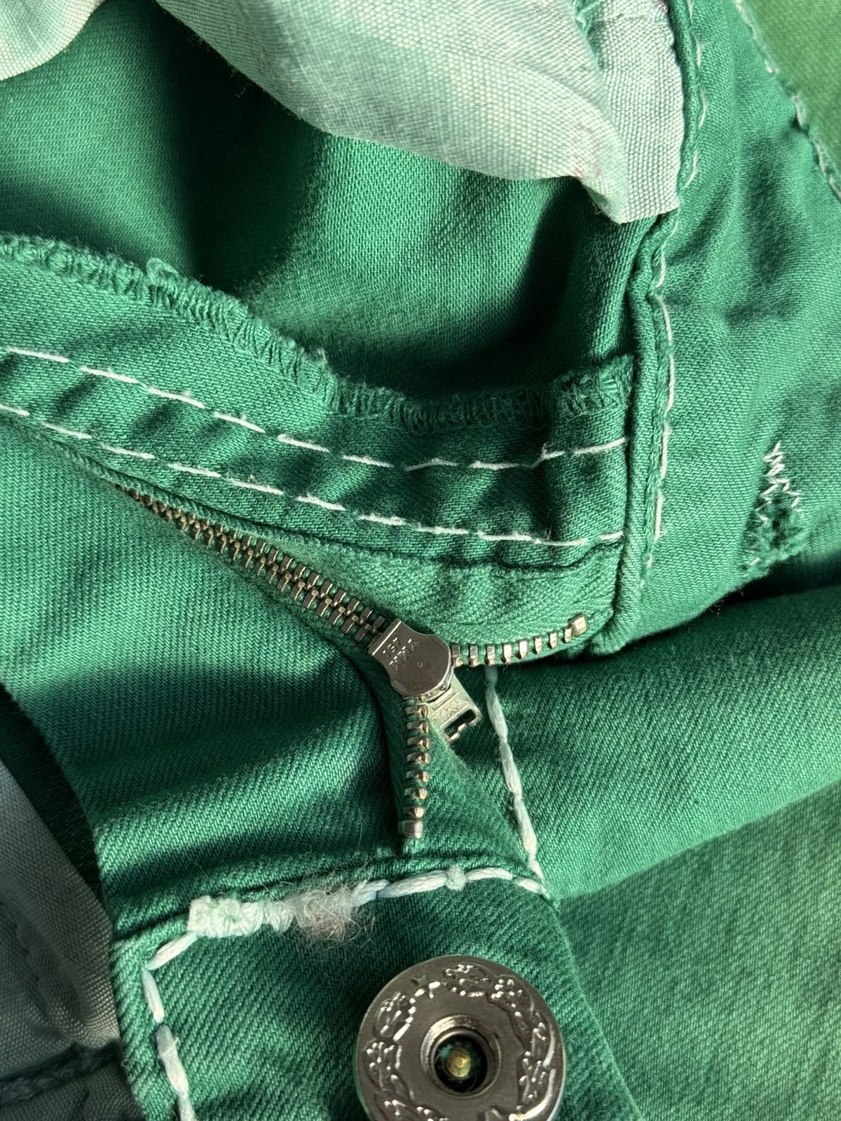 True Religion Vintage Usa True Religion Washed Green Swag Denim Jeans Size US 33 - 19 Thumbnail