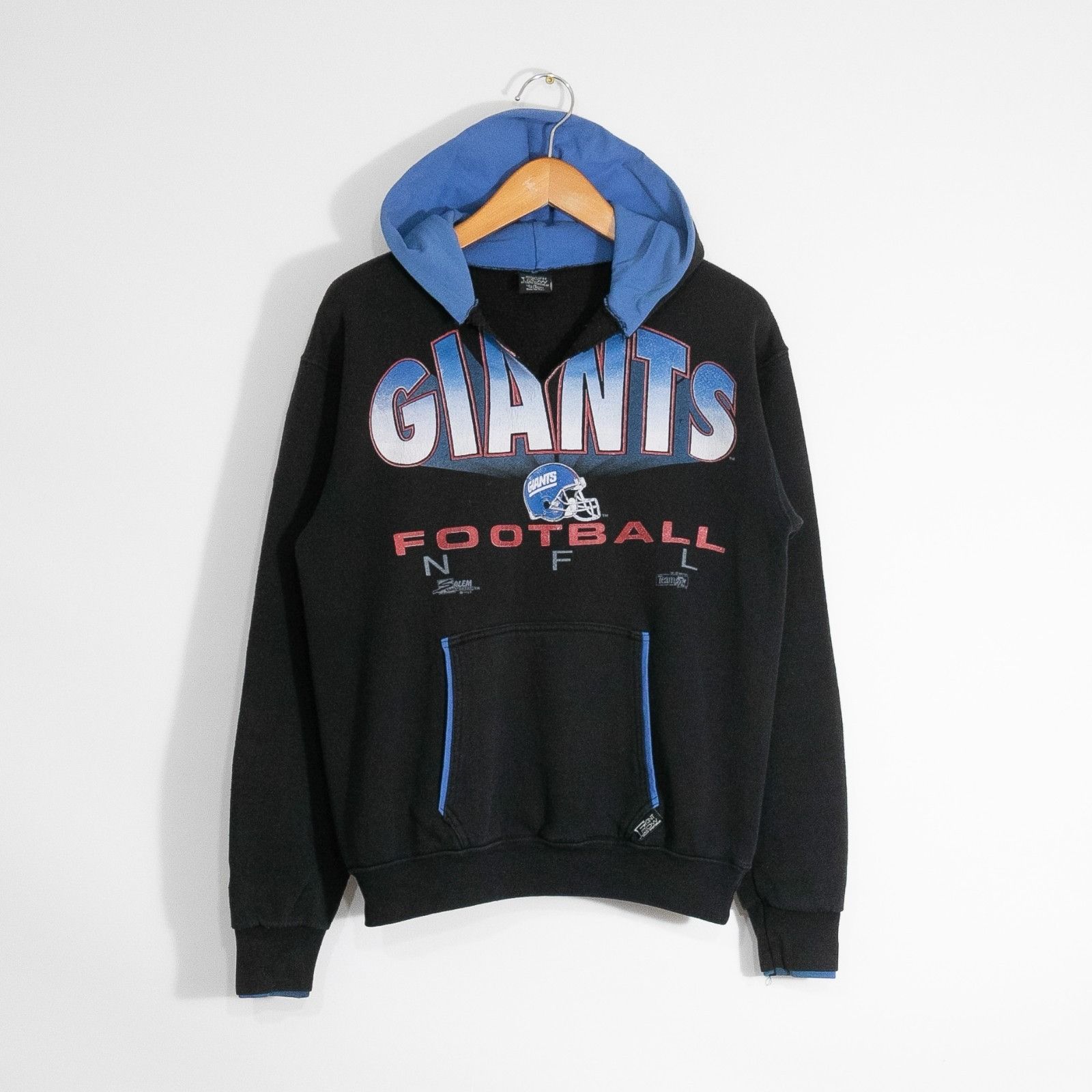 Vintage Vintage 90s New York Giants Hoodie Mens Medium - Distressed Size US M / EU 48-50 / 2 - 1 Thumbnail