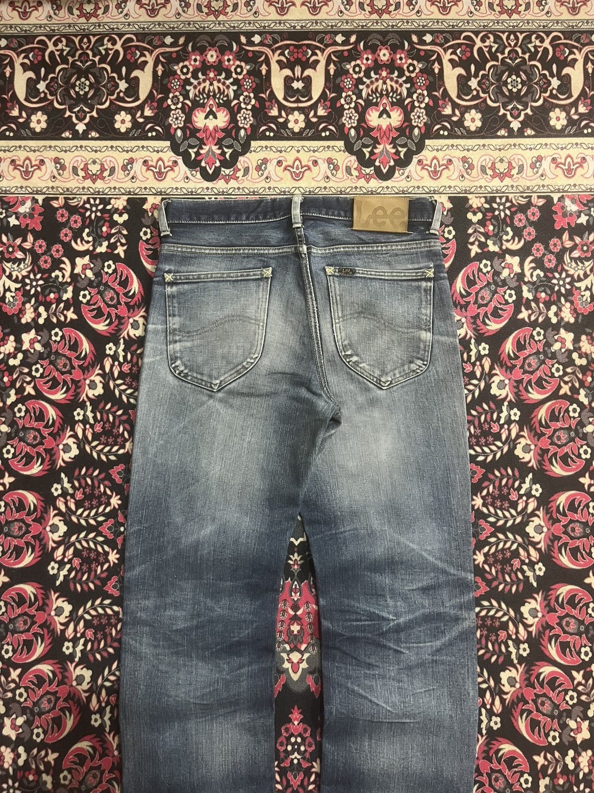 Vintage Vintage Lee Rider Japan Blue Faded Washed Distressed Jeans Size US 30 / EU 46 - 8 Thumbnail