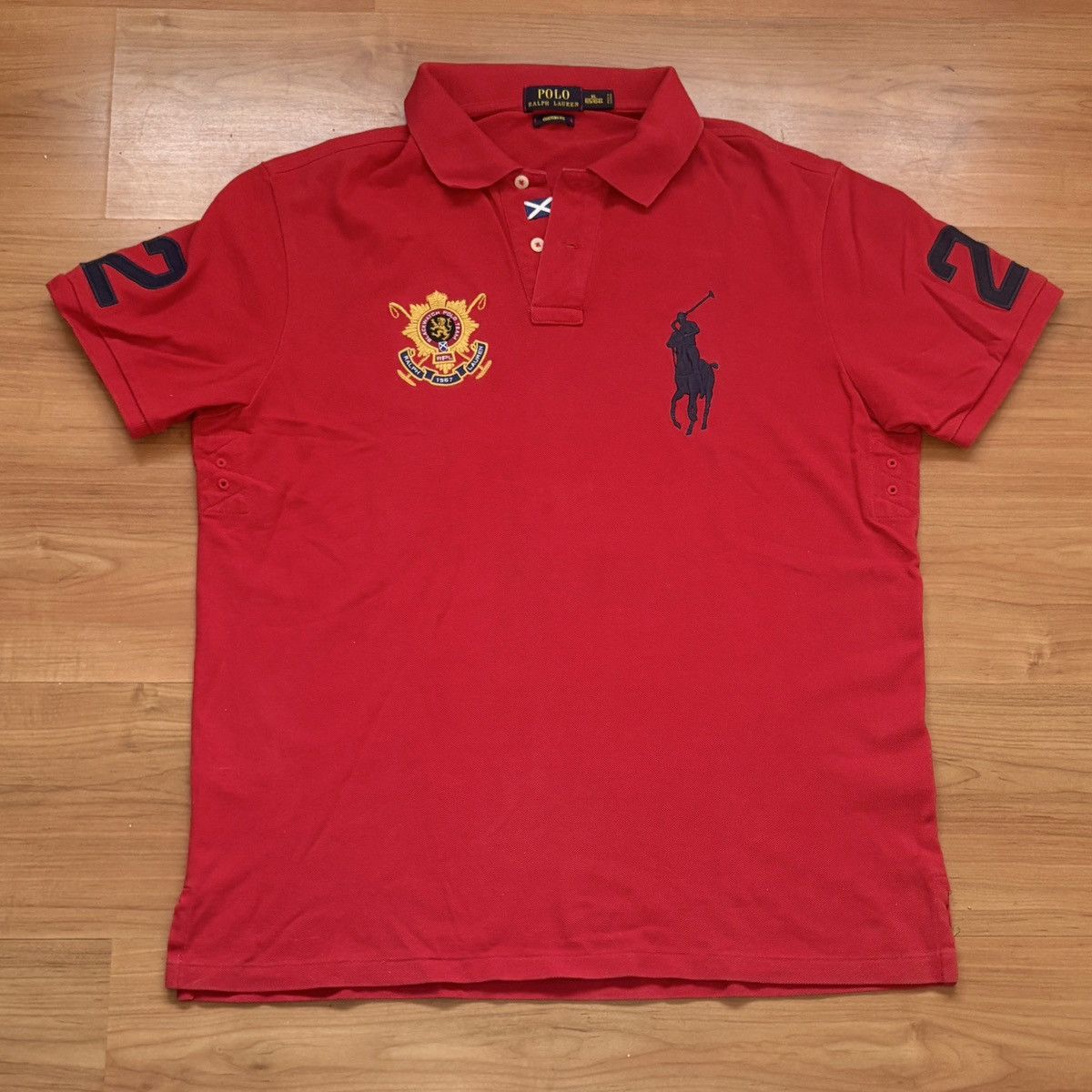 Polo Ralph Lauren Polo Ralph Lauren Blackwatch Custom-Fit Big Tall Pony Red Size US XL / EU 56 / 4 - 1 Thumbnail