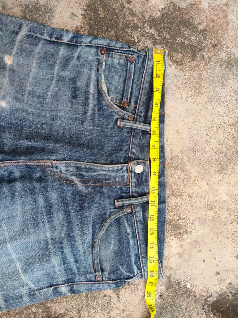 Burgus Plus W33 Vintage Burgus plus ripped faded jeans denim pants Size US 33 - 6 Thumbnail
