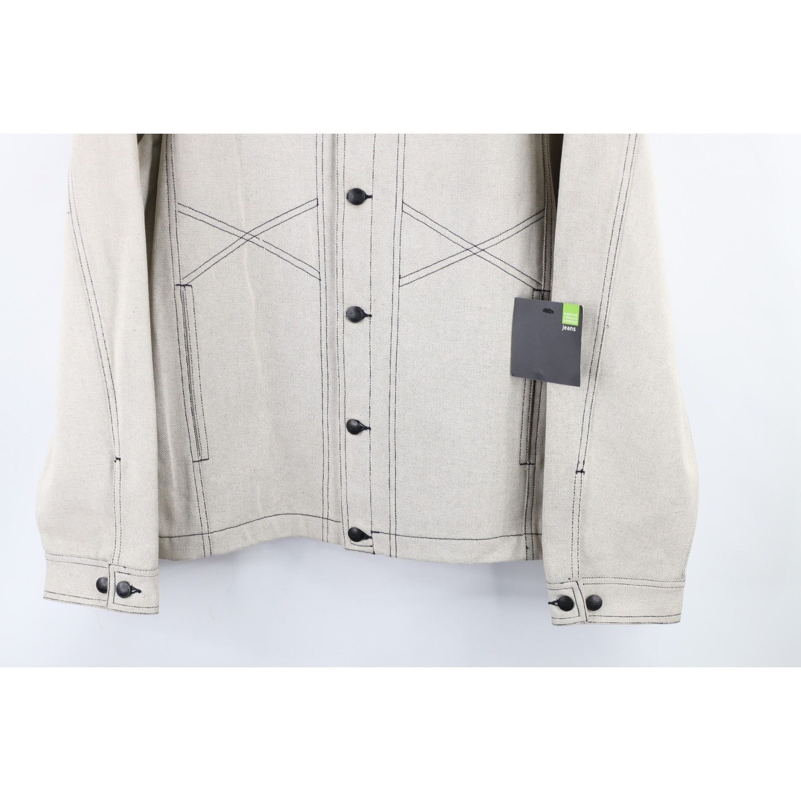 Marithe + Francois Girbaud × Vintage NOS Vintage 90s Marithe Francois Girbaud Denim Jean Jacket Size US L / EU 52-54 / 3 - 4 Thumbnail
