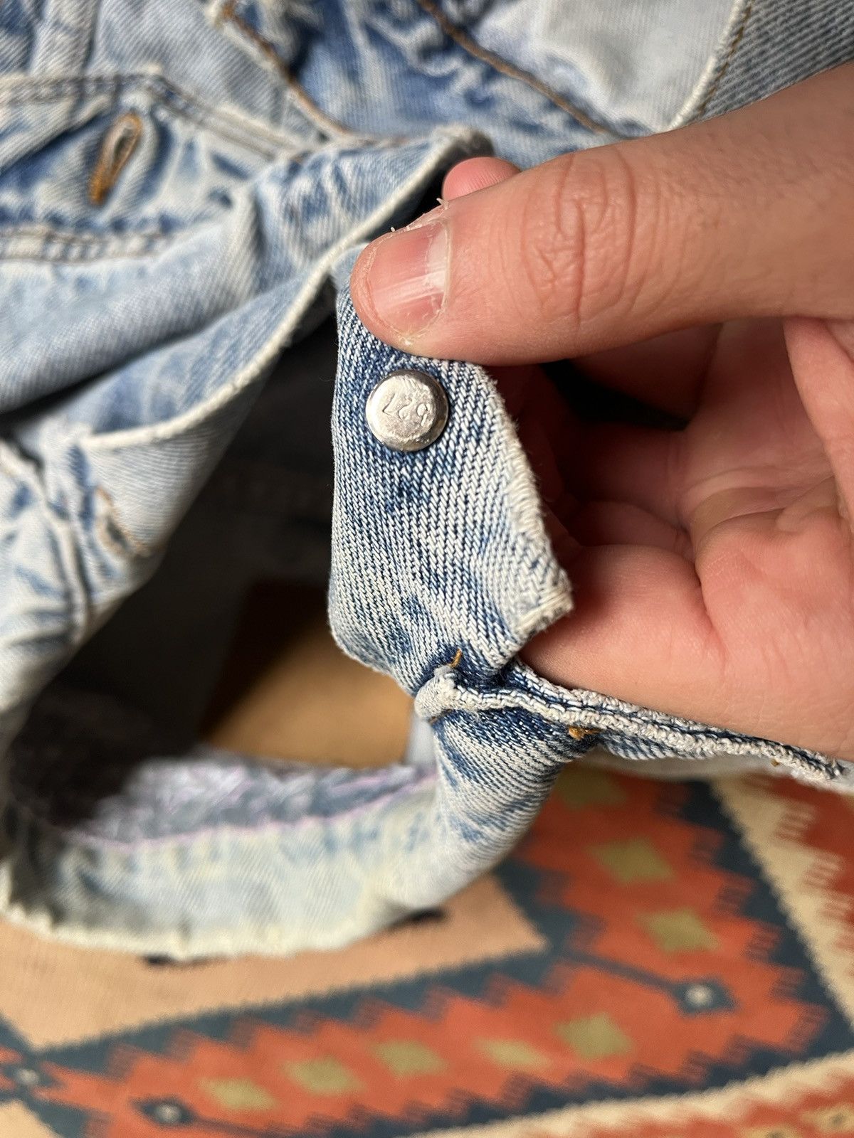 Levi's Levi’s 80s Orange Tab Type 3 Denim Trucker Jacket sashiko Size US L / EU 52-54 / 3 - 9 Thumbnail