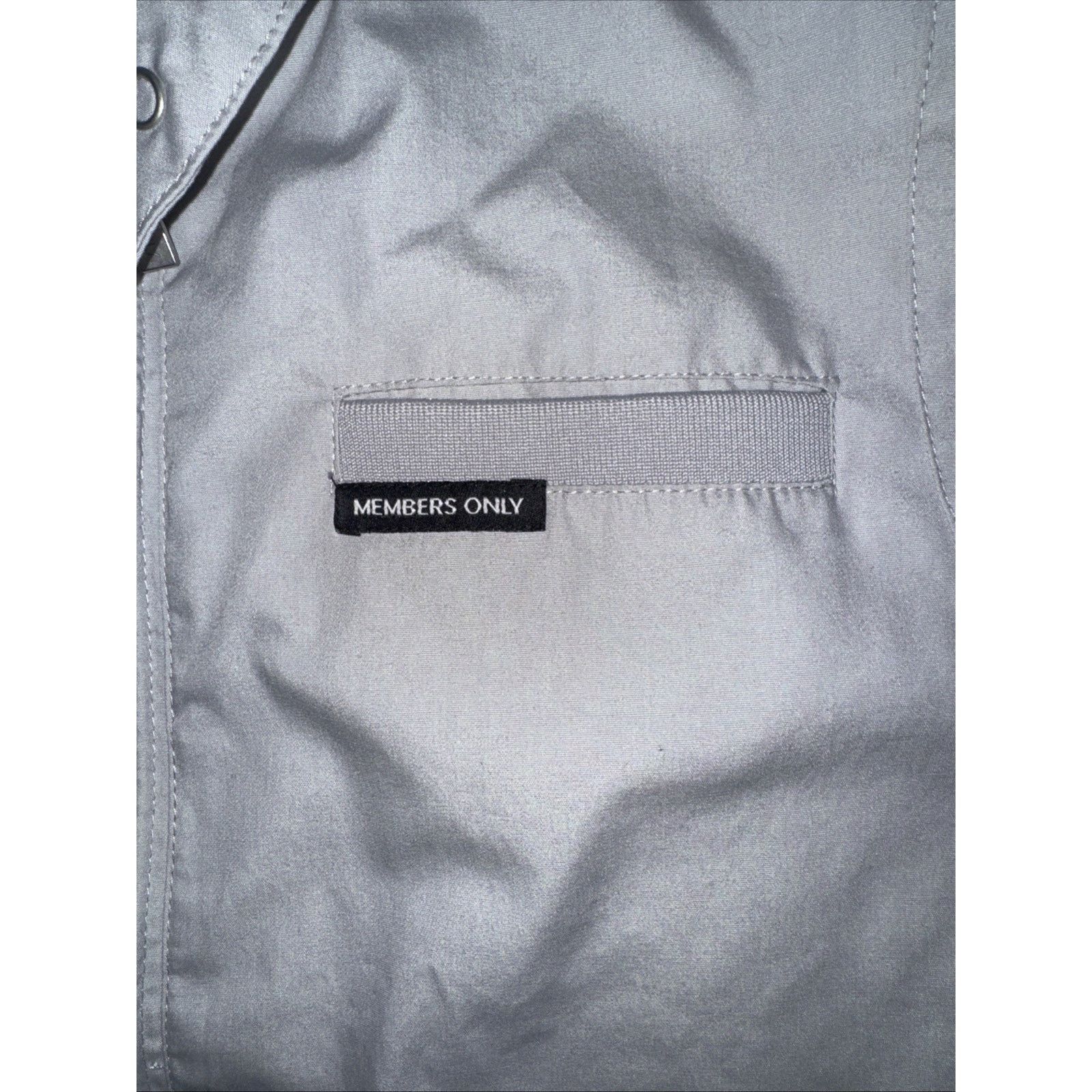 Members Only × Vintage Members Only Iconic Racer Jacket M Gray 22x25 Vintage Style Size US M / EU 48-50 / 2 - 2 Thumbnail