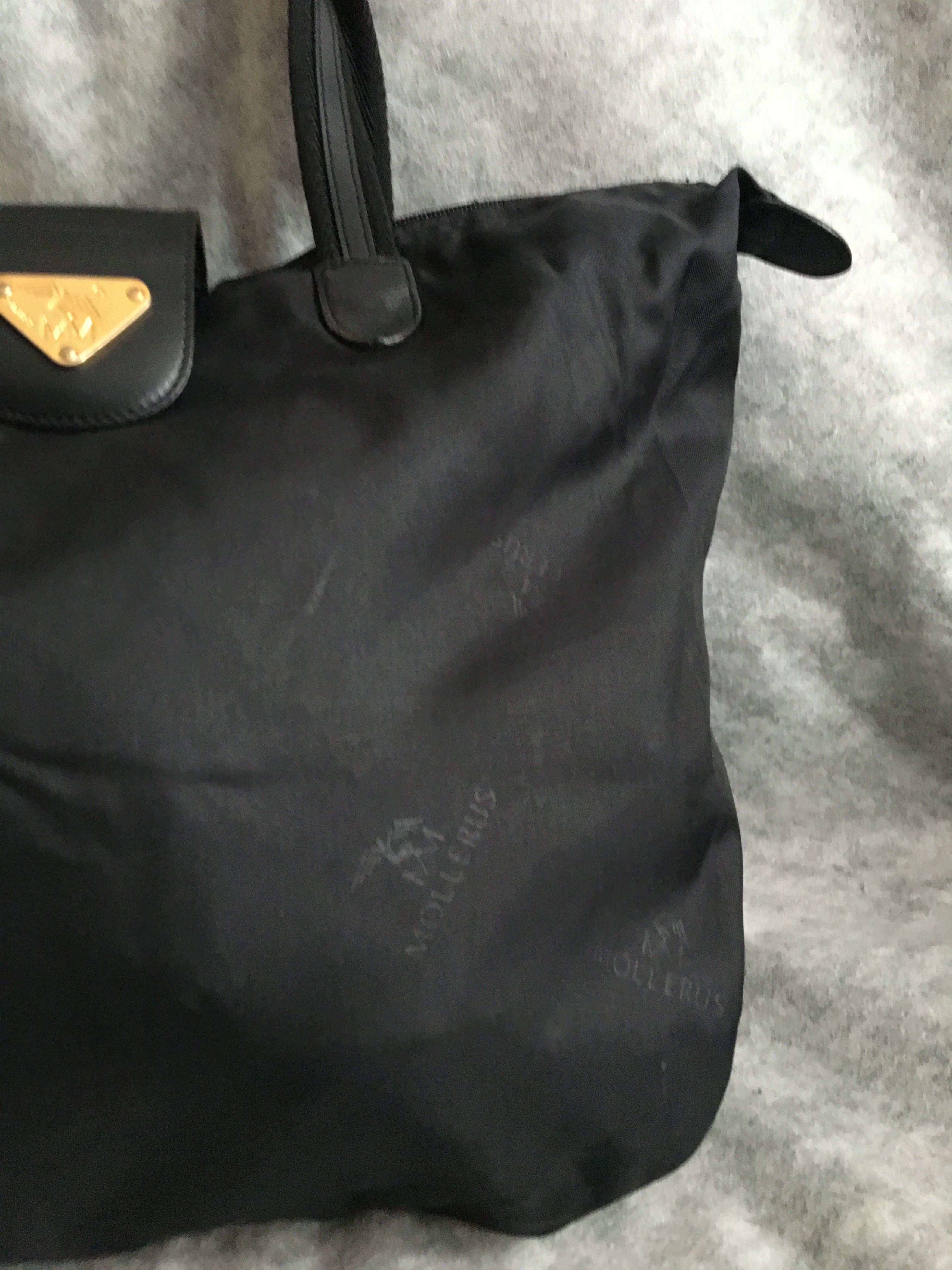 Maison Mollerus Maison Mollerus Nylon Black Monogram Shoulder Bag Size ONE SIZE - 10 Thumbnail