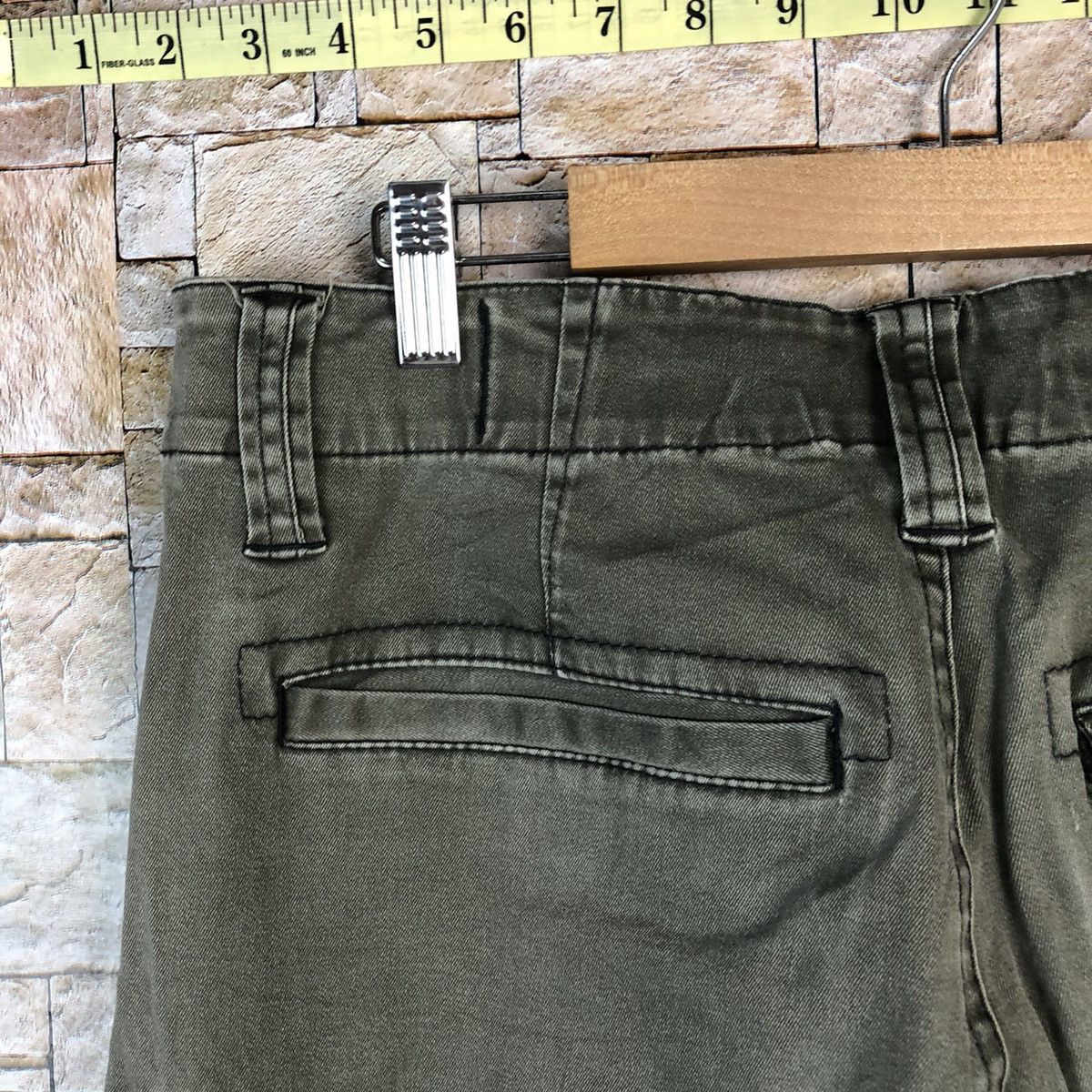Faded Glory × Japanese Brand Genba Grey faded tactical Cargo Multipocket Pants #A1148 Size US 32 / EU 48 - 18 Thumbnail