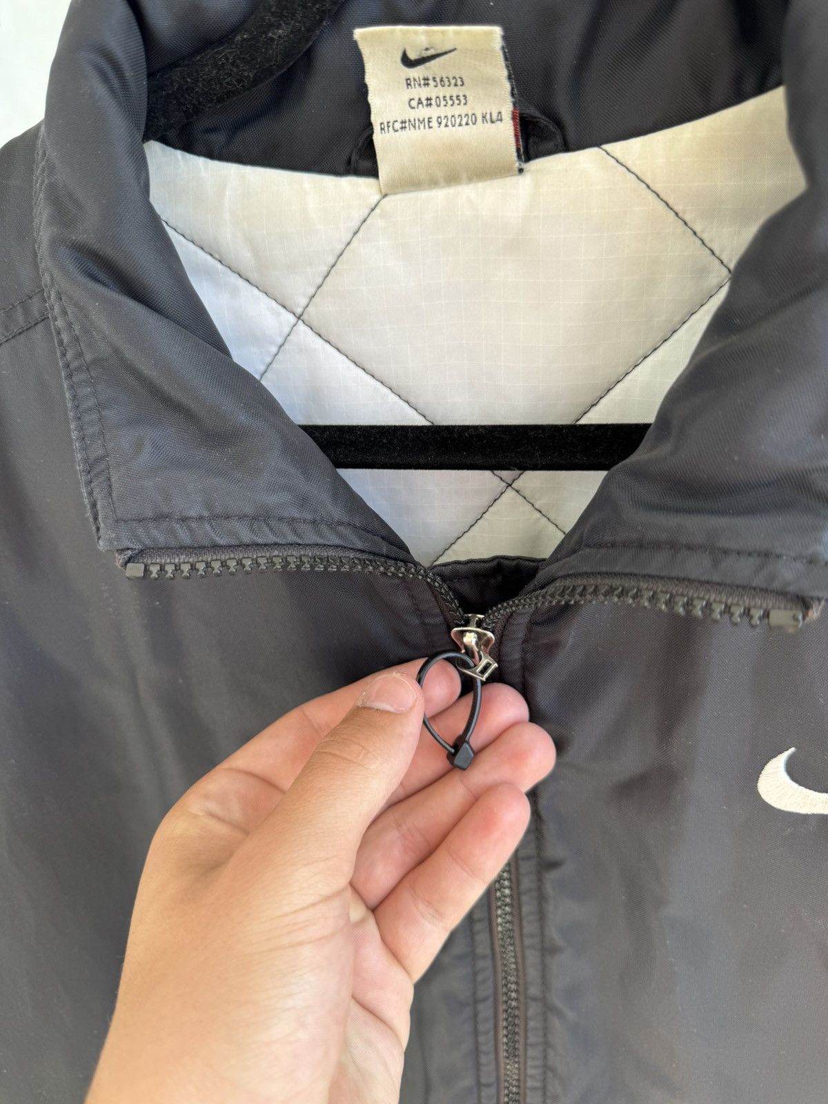Nike Vintage 90s Nike Puffer Bomber Jacket Big Logo Size US S / EU 44-46 / 1 - 7 Thumbnail