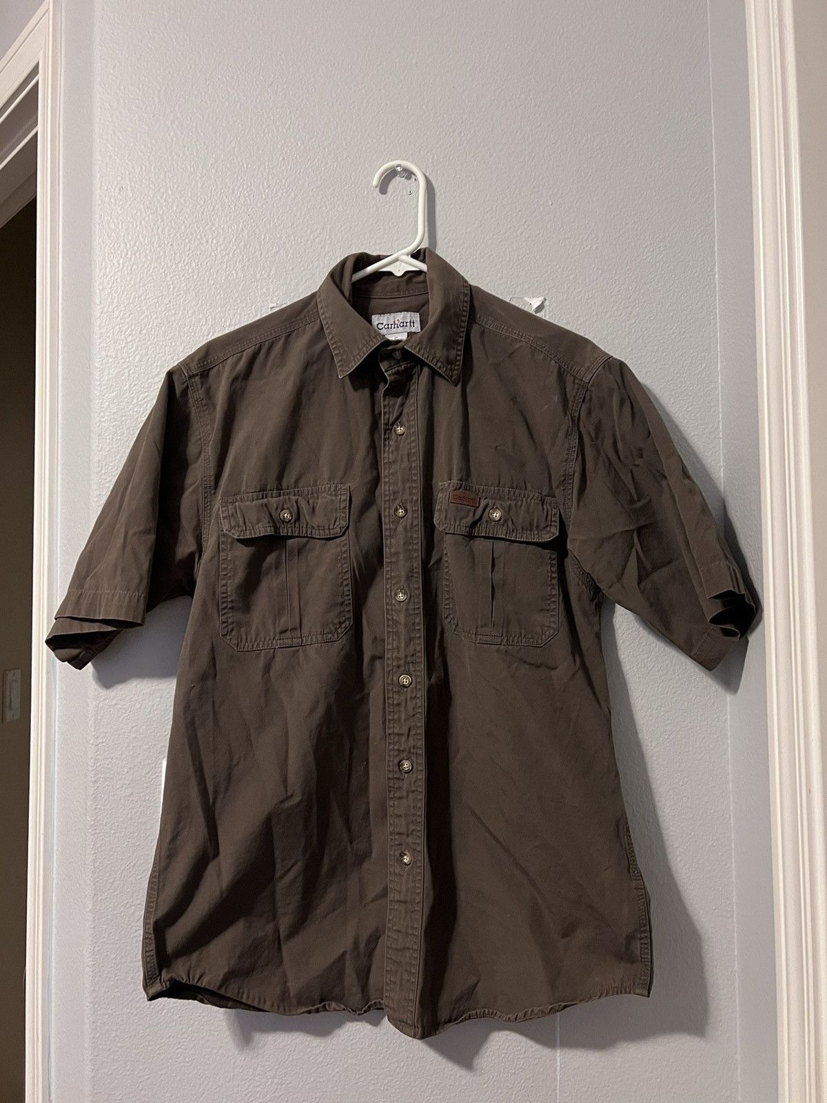 Carhartt × Vintage Carhartt Vintage Brown Button up shirt Size US S / EU 44-46 / 1 - 1 Thumbnail