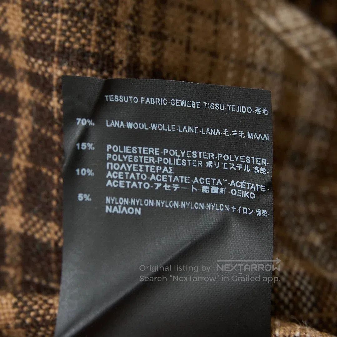 Saint Laurent Paris Saint Laurent Men's Plaid Long-Sleeve Shirt. Size US M / EU 48-50 / 2 - 8 Thumbnail