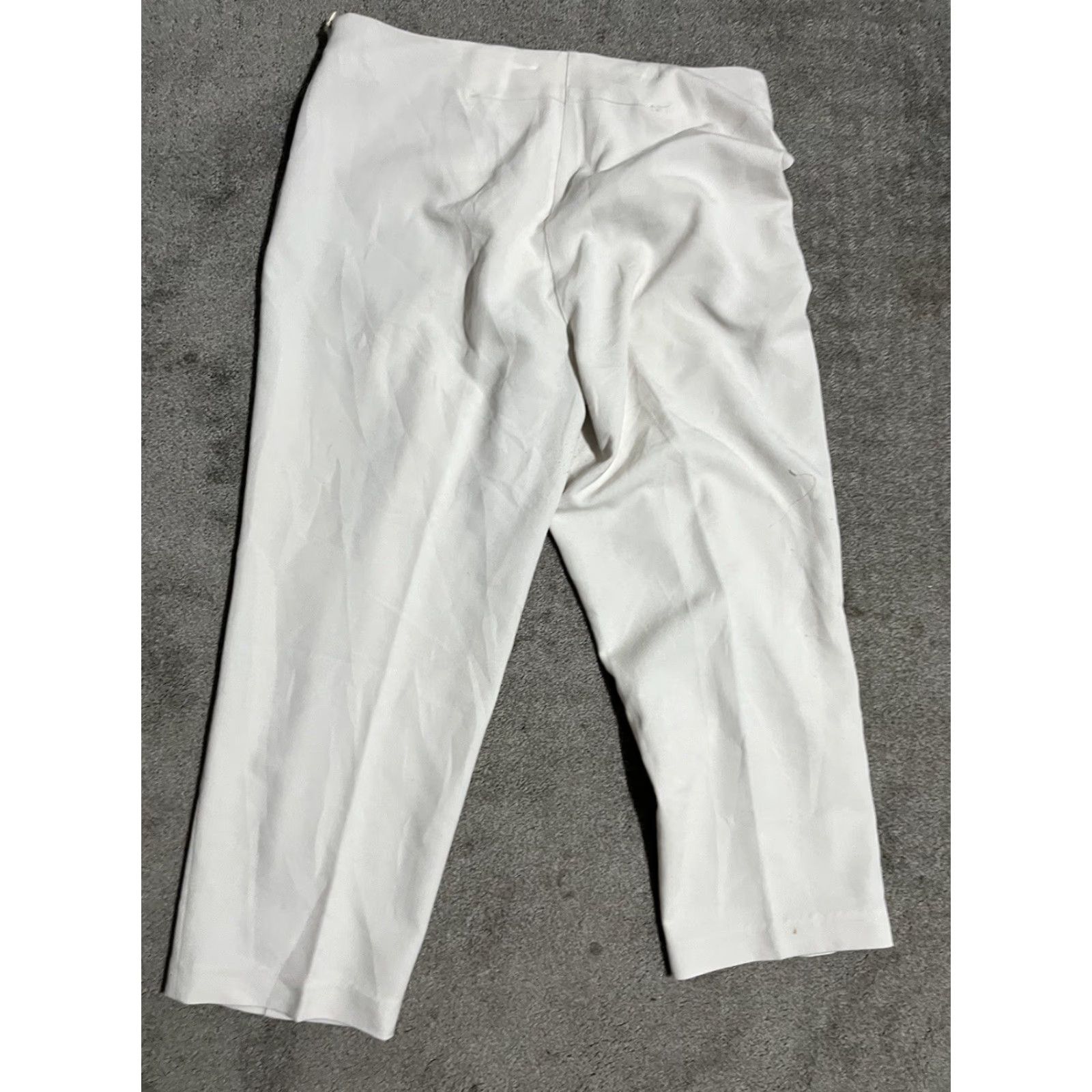 Orvis Orvis Womens Beige Straight Pants 12 Cropped 25 In Inseam Polyester Rayon Blend Cargo Size 34" / US 12 / IT 48 - 3 Thumbnail