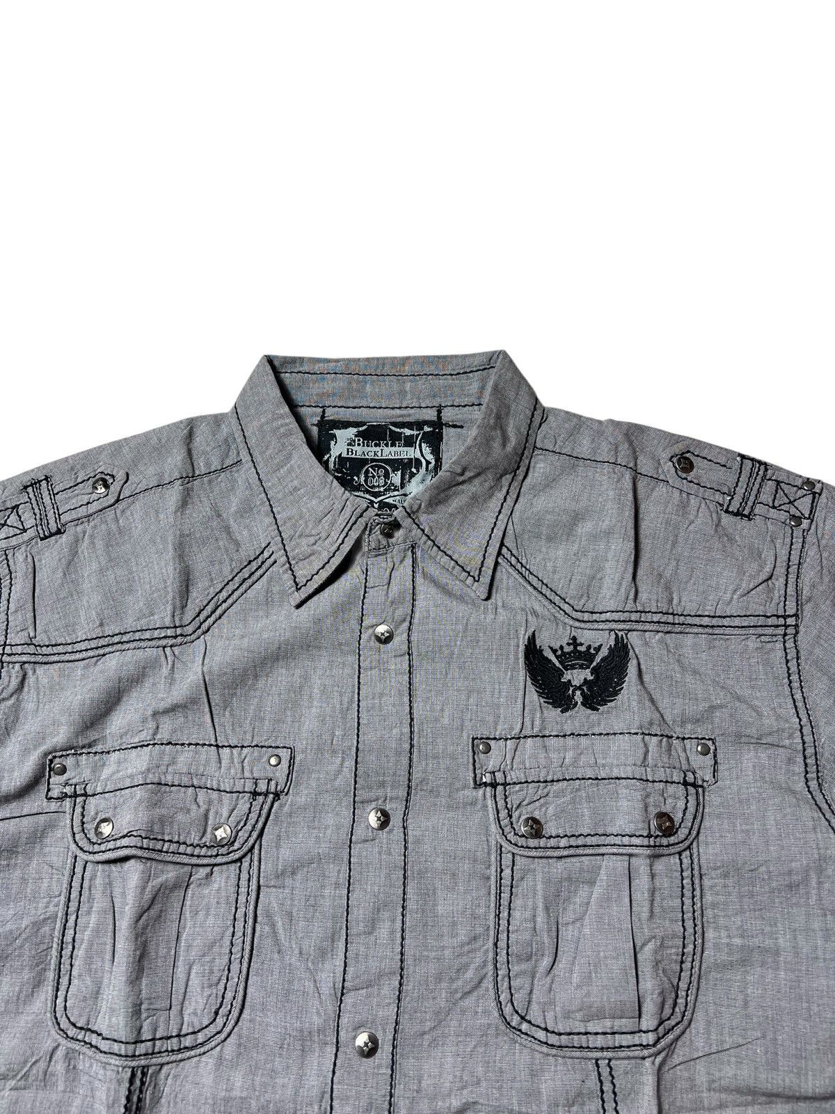 Japanese Brand Japanese Buckle BlackLabel Grunge Punk Kmrii LGB Style Shirt Size US XL / EU 56 / 4 - 8 Thumbnail