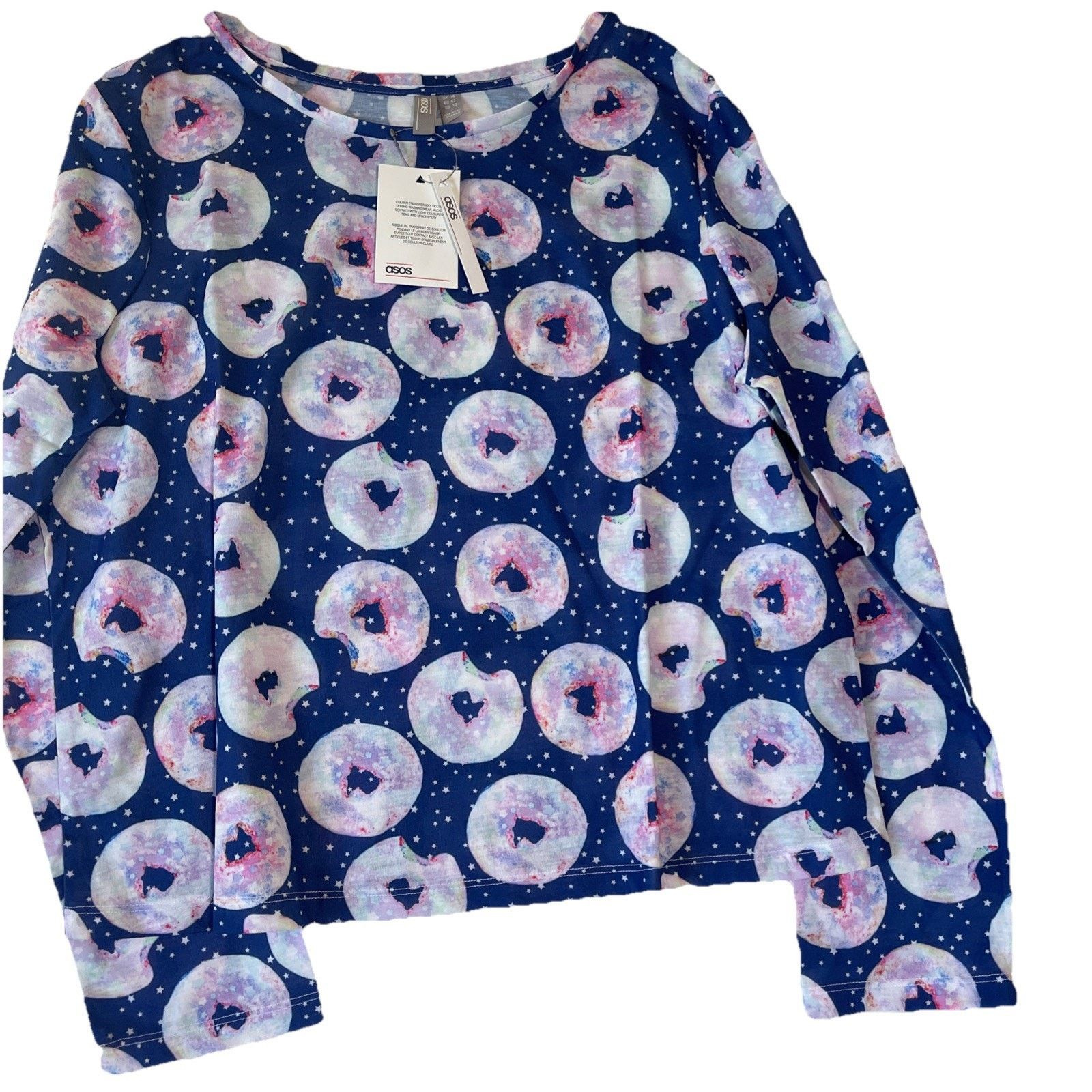 Asos ASOS Women’s Doughnut Long Sleeve Pajama’s Size 10-NWT Size ONE SIZE - 1 Thumbnail