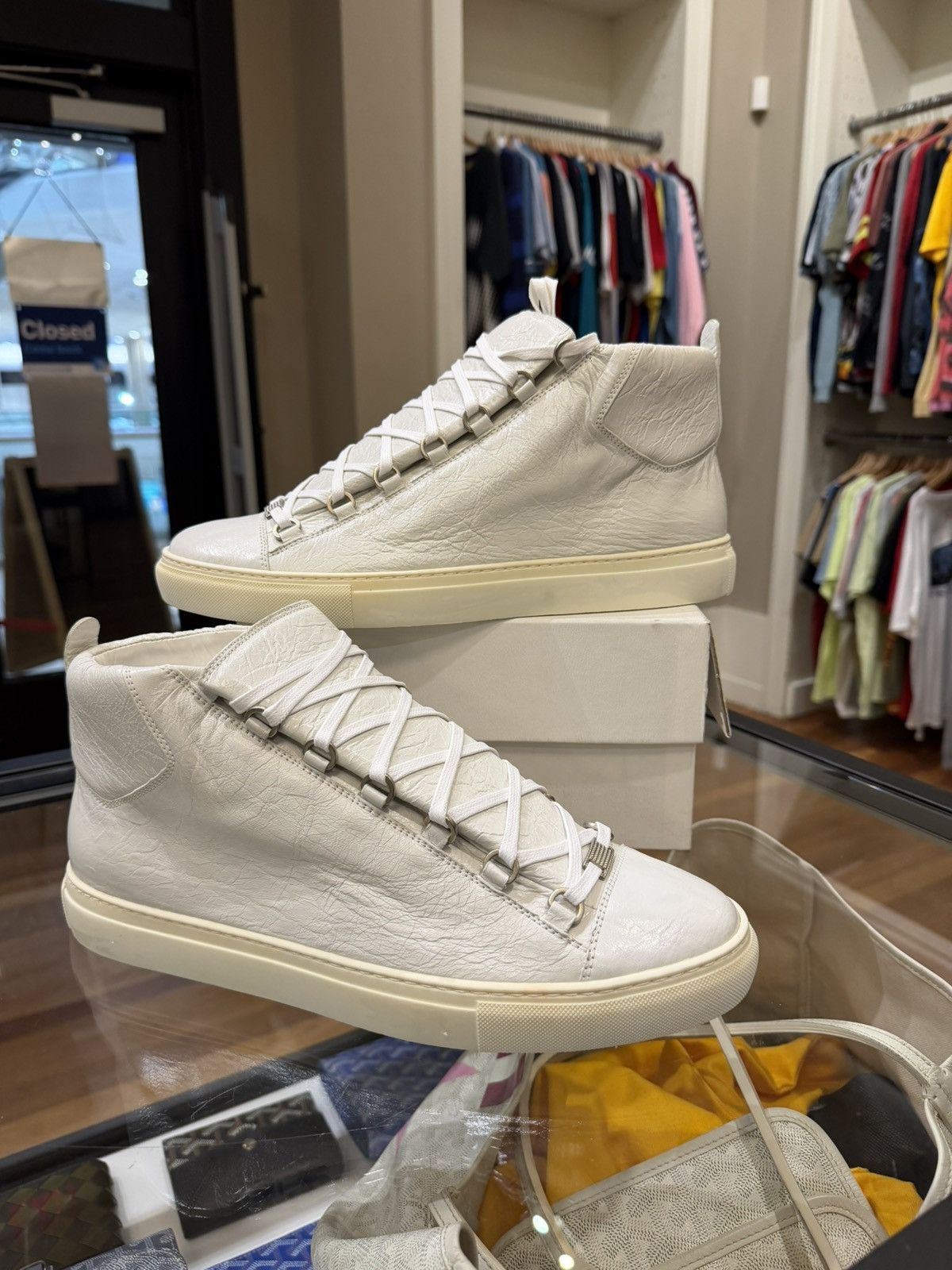 Balenciaga Balenciaga Arena High Gradient Patent Leather Suede 
