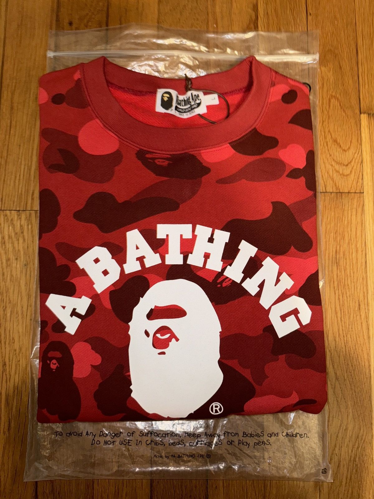 Bape Color Camo College Crewneck Size US L / EU 52-54 / 3 - 1 Thumbnail