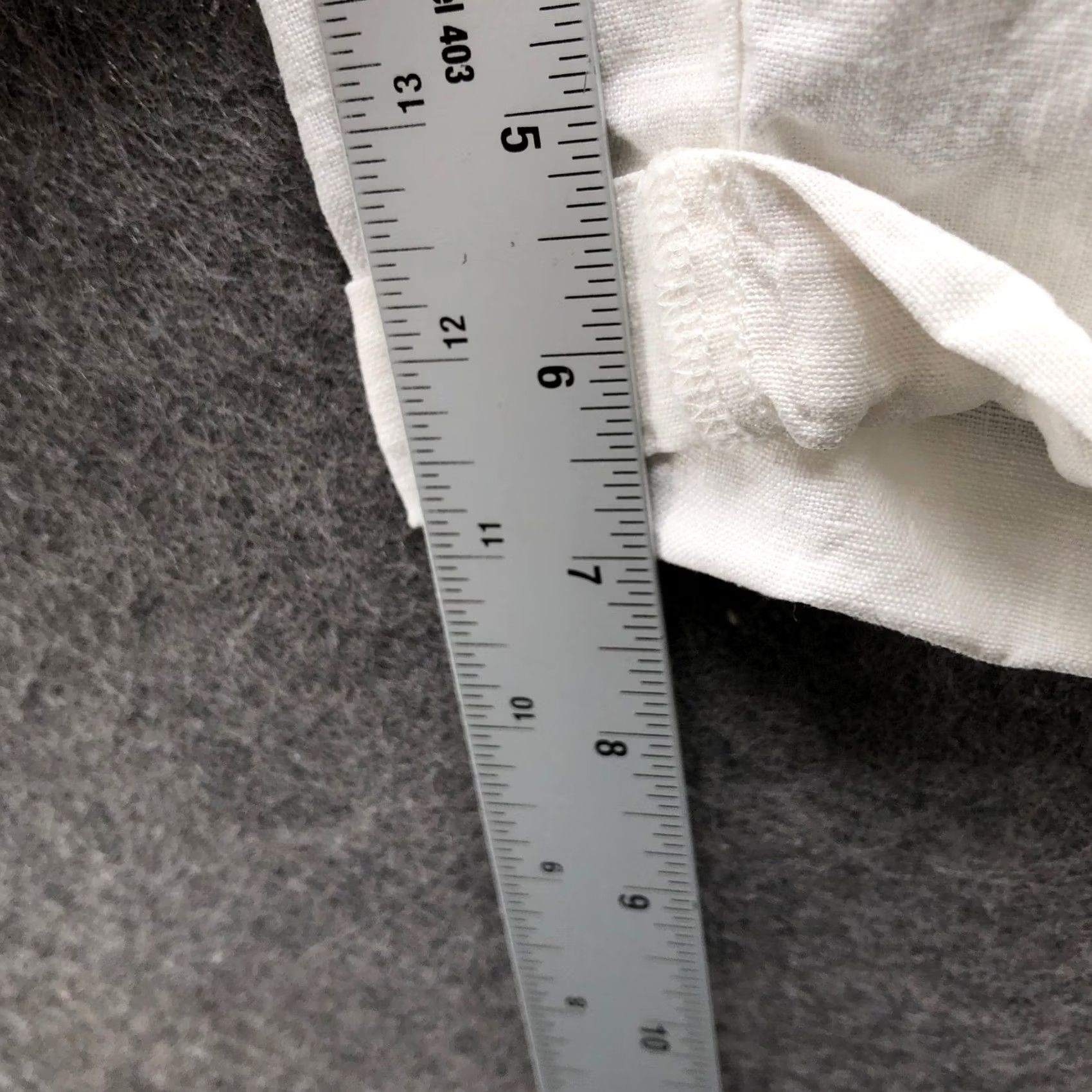 J. Jill VINTAGE J.Jill 100% Linen White Shorts Womens M High Waisted Roll Cuff Paperbag Size 32" / US 10 / IT 46 - 7 Thumbnail