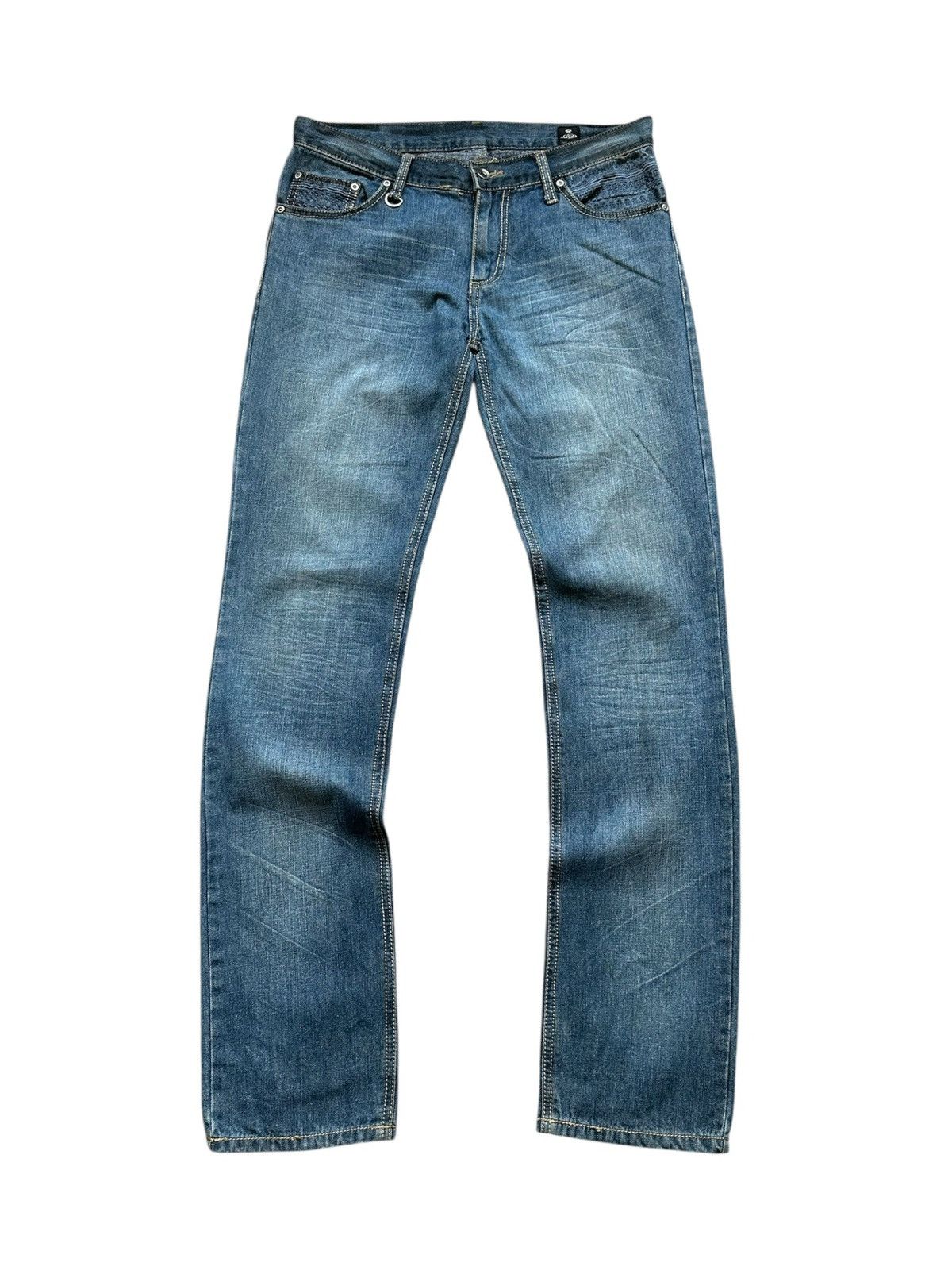 semanticdesign 2013FW Semanticdesign - jrock sashiko skull jeans Size US 32 / EU 48 - 1 Thumbnail