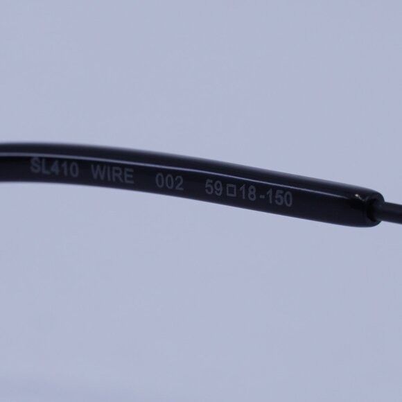 Saint Laurent Paris Saint Laurent SL410 WIRE 002 Sunglasses Black Square Frame Size ONE SIZE - 6 Thumbnail