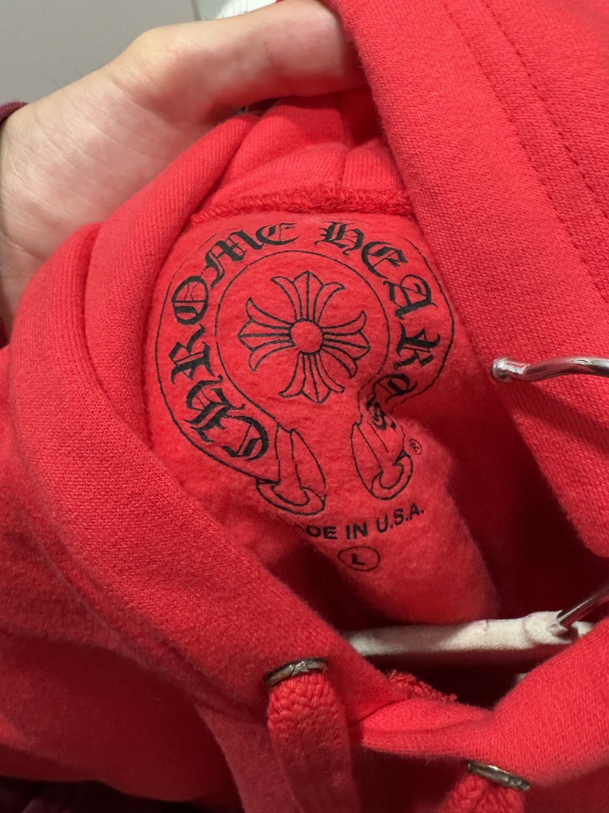 Chrome Hearts Chrome Hearts Red Hoodie Size US L / EU 52-54 / 3 - 8 Thumbnail