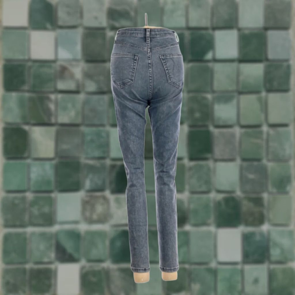 Topshop Topshop Women’s Jeans Blue Medium Wash Mid Rise Size 24 Slim Skinny Size 42" / US 20 - 1 Thumbnail
