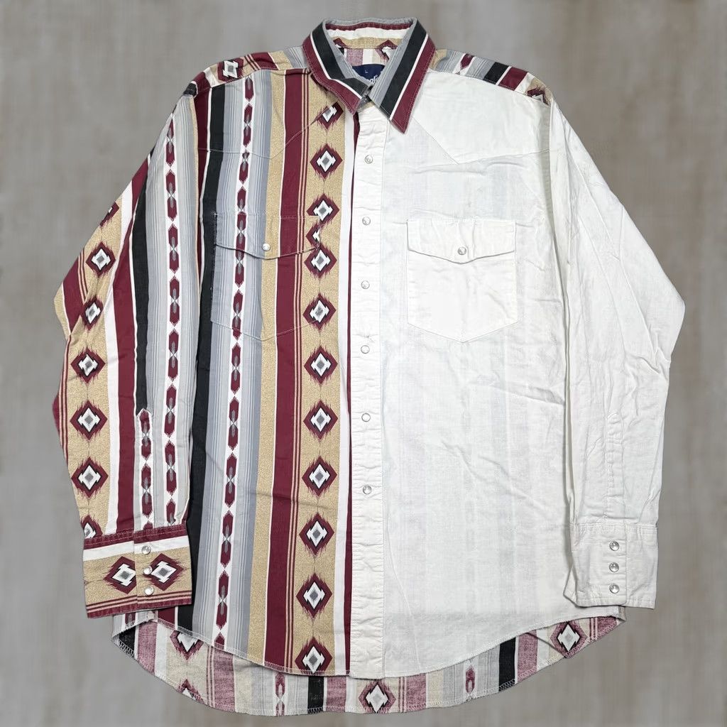 Wrangler Wrangler Shirt Mens Large Multicolor Southwestern Long Sleeve Snap Button Up Size US L / EU 52-54 / 3 - 1 Thumbnail