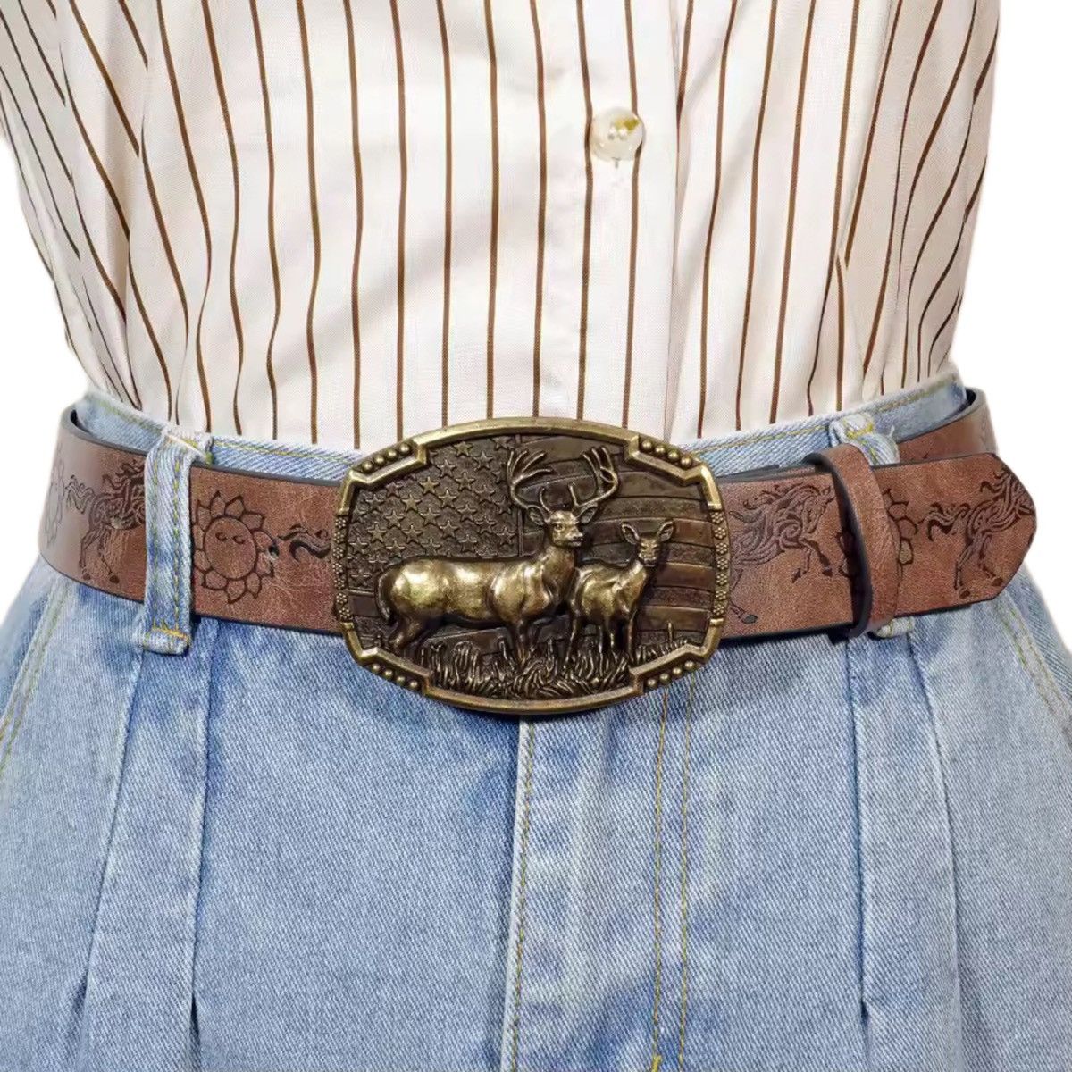 Other Western Cowboy Street Style Belt Size ONE SIZE - 4 Thumbnail