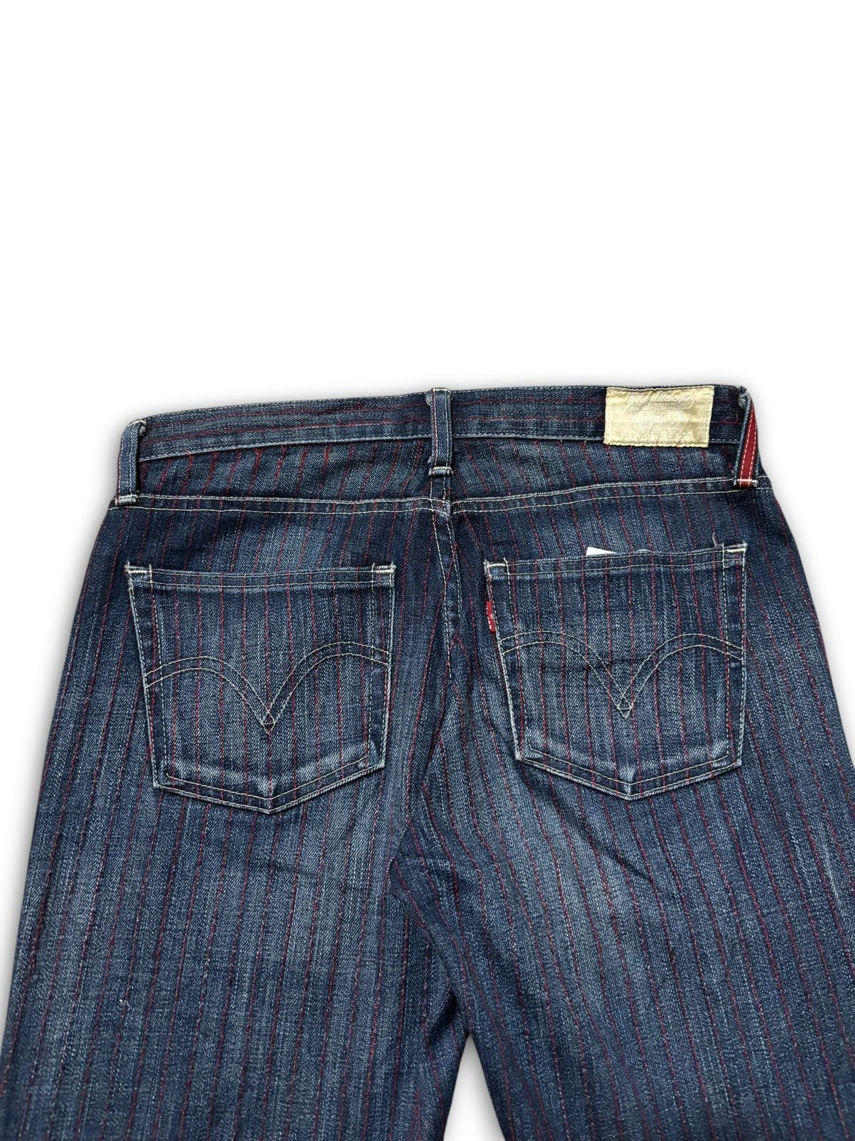 Levi's Archived Levi’s Redloop Made in Japan Pinstripe Denim Size US 30 / EU 46 - 4 Thumbnail
