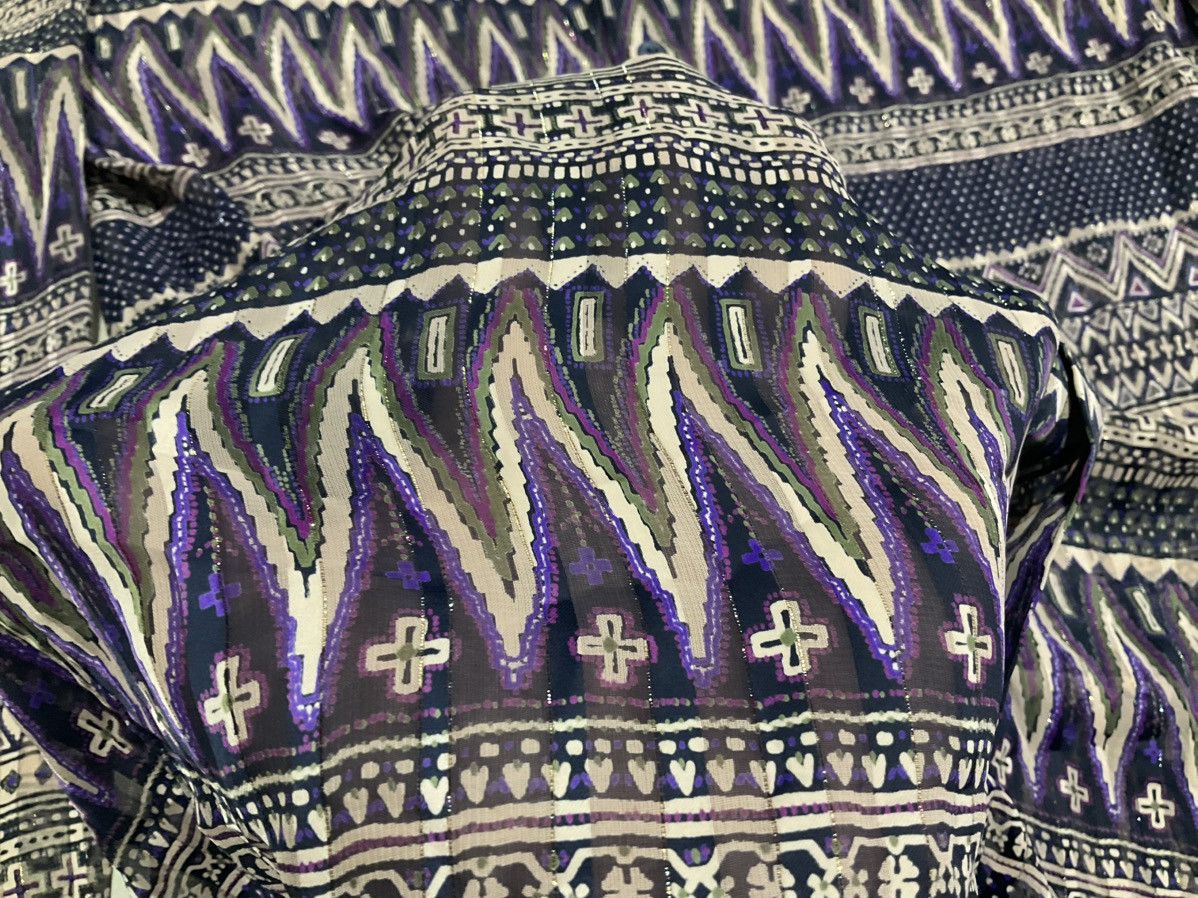 If Six Was Nine × Japanese Brand × Tornado Mart 🔥Y2K Archived Tornado Mart Rayon Shirt Cross Overprinted Size US M / EU 48-50 / 2 - 5 Thumbnail