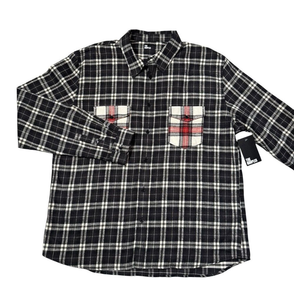 The Kooples NWT New $245 The Kooples Plaid Flap Pocket Cotton Shirt Siz Size US XXL / EU 58 / 5 - 9 Thumbnail