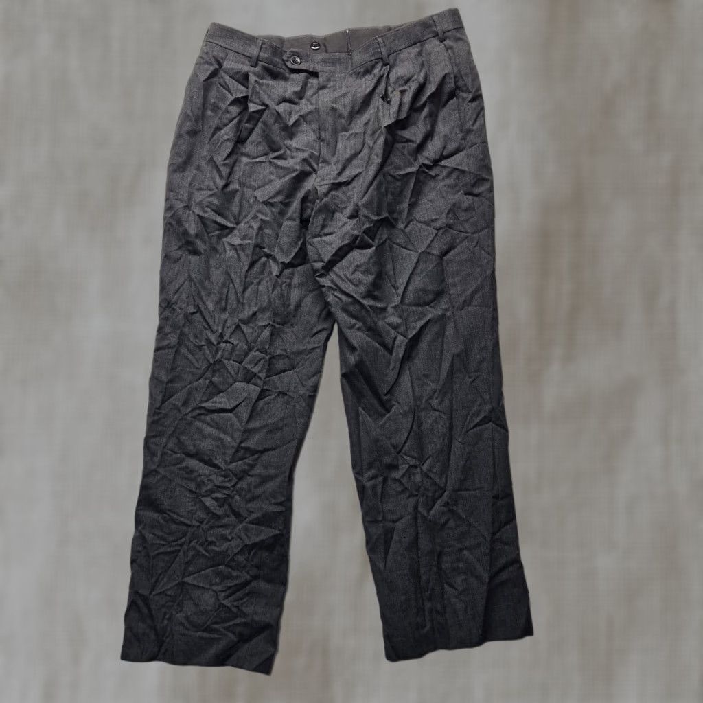 Jos. A. Bank Jos. A. Bank Dress Pants Black Pure Wool Mid-Rise Straight Regular Fit 36 x 30 Mens Size US 36 / EU 52 - 1 Thumbnail